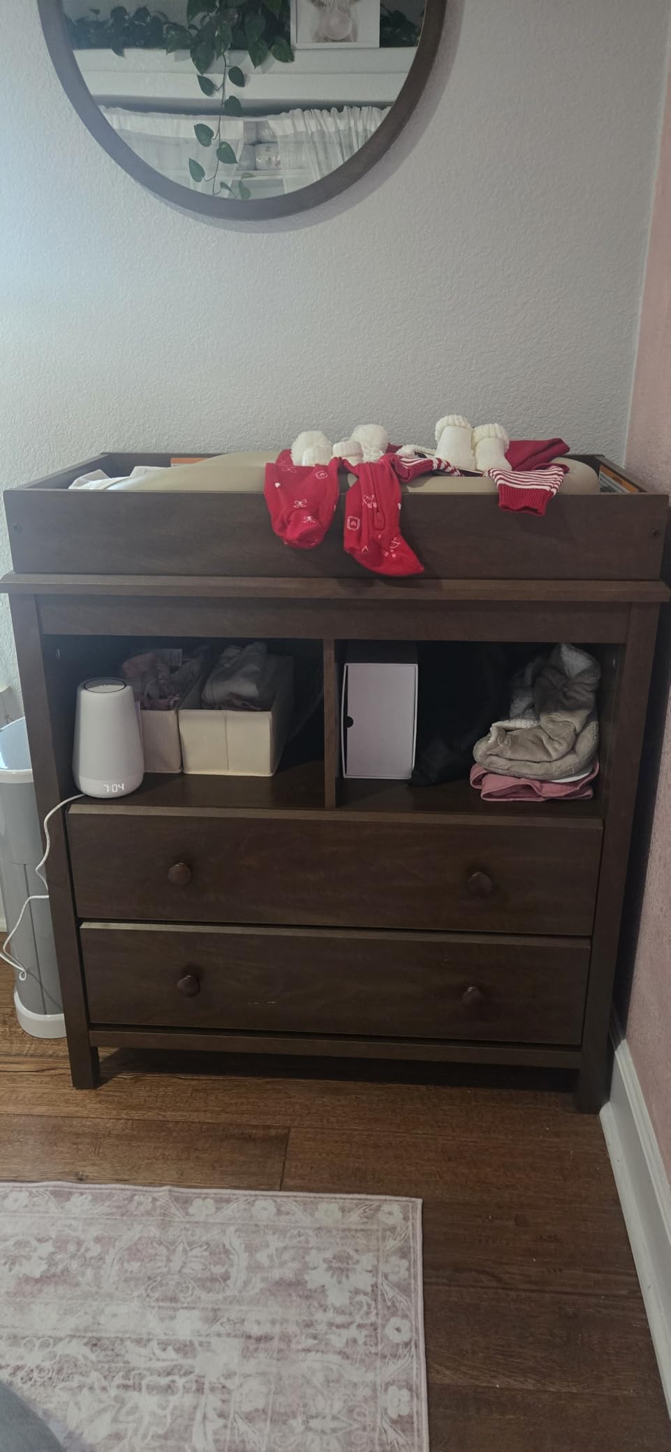 Storkcraft Alpine 2 Drawer Changing Table Chest, White customer photo 1