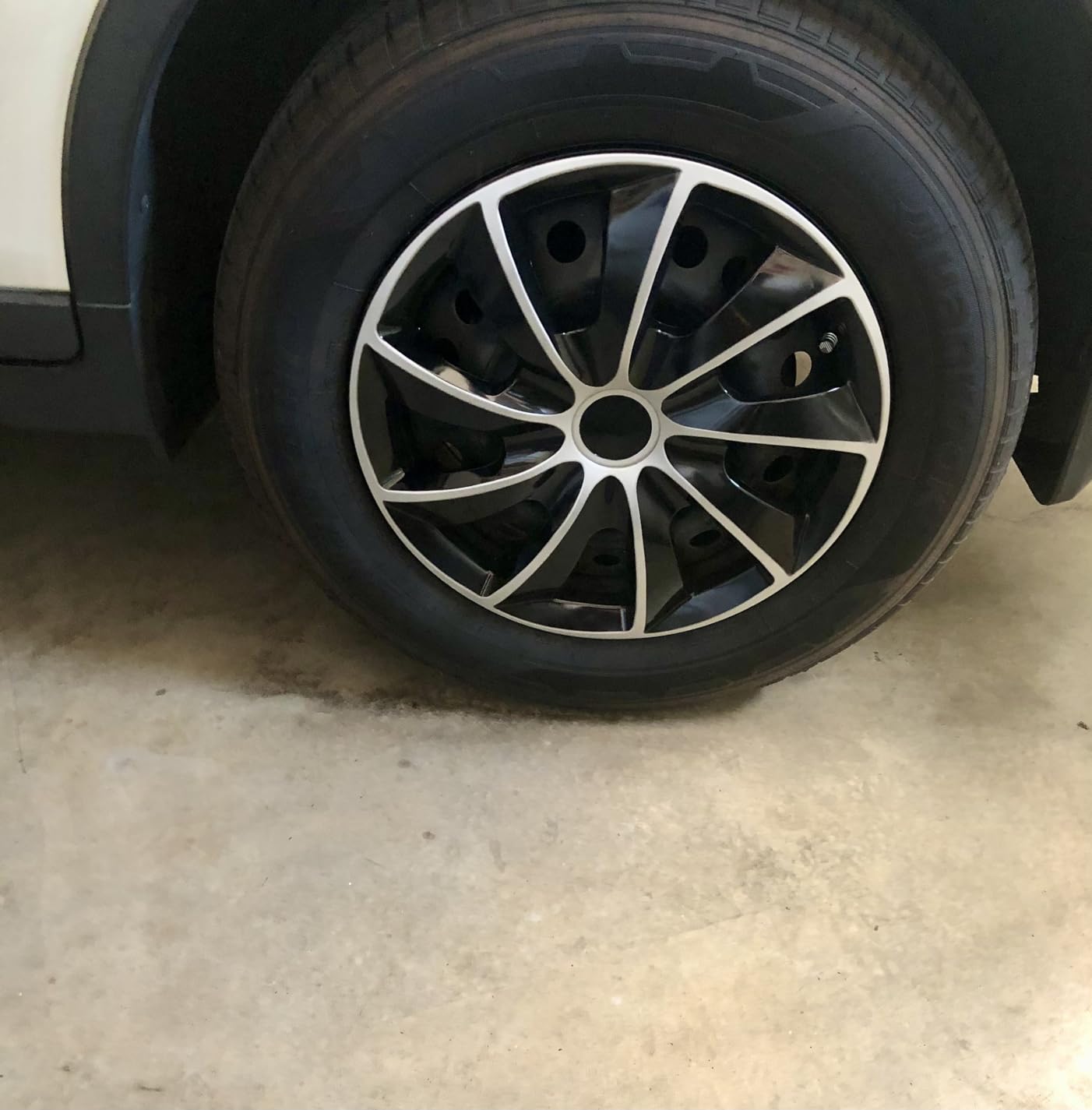 17 Inch Hubcaps Set of 4 Black & Silver Rim Wheel Covers SG-5084-DP-17 customer photo 2