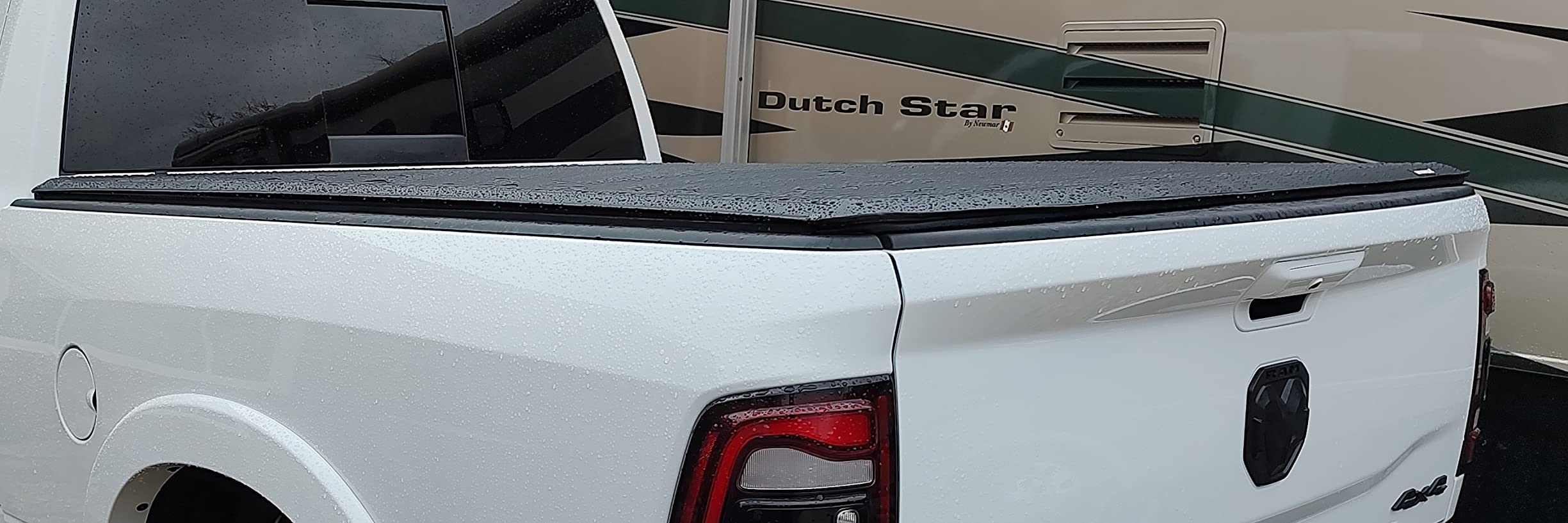 MOSTPLUS Roll-Up Soft Vinyl Truck Bed Tonneau Cover Compatible with 2002-2018 Dodge Ram 1500 2003-2023 Ram 2500 3500 No RamBox On Top (6.4/6.5 FT Feed Bed) Fleetside-Only fit 2019-2023 Classic customer photo 1