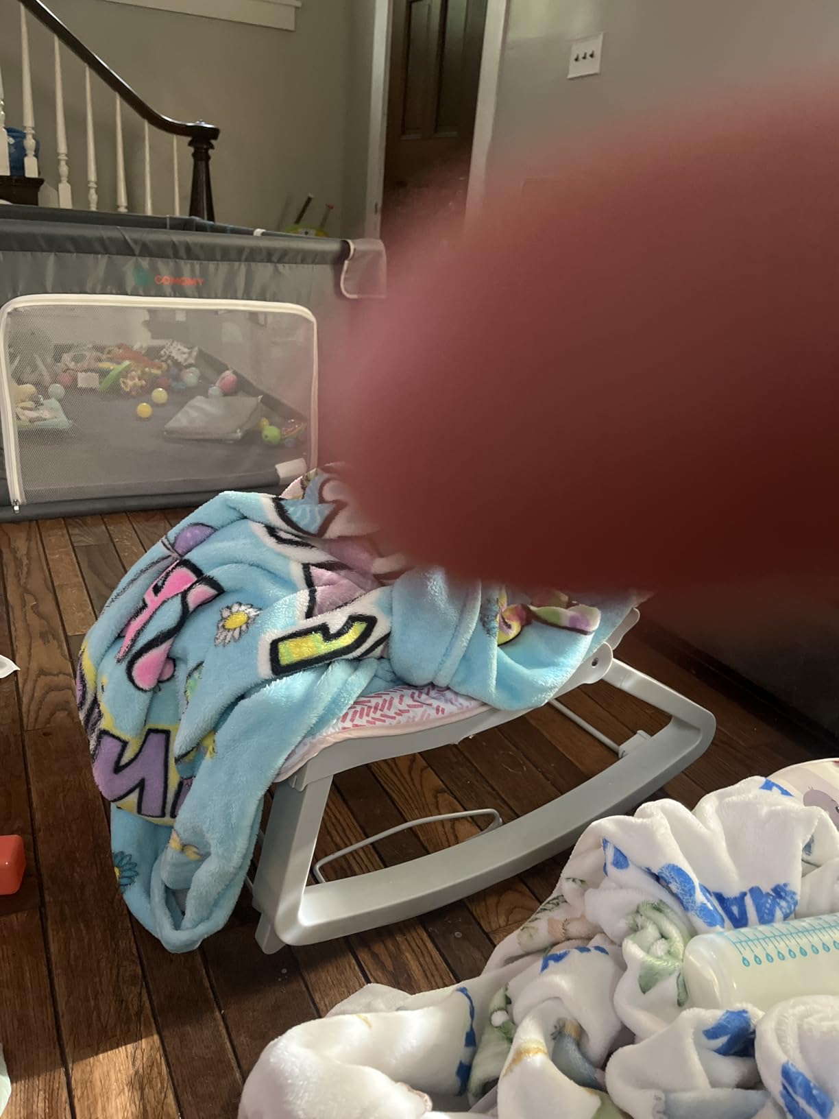 Ingenuity Keep Cozy 3-in-1 Grow with Me Vibrating Baby Bouncer, Seat & Infant to Toddler Rocker, Vibrations & -Toy Bar, 0-30 Months Up to 40 lbs (Weaver) customer photo 1