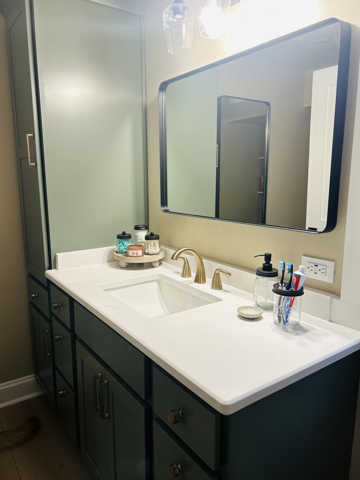 Delta Arvo Brushed Nickel Faucet 3 Hole, 8 Inch Widespread Bathroom Sink Faucet for Vanity, Push-Pop Drain Assembly, Spotshield Stainless 35840LF-SP customer photo 1