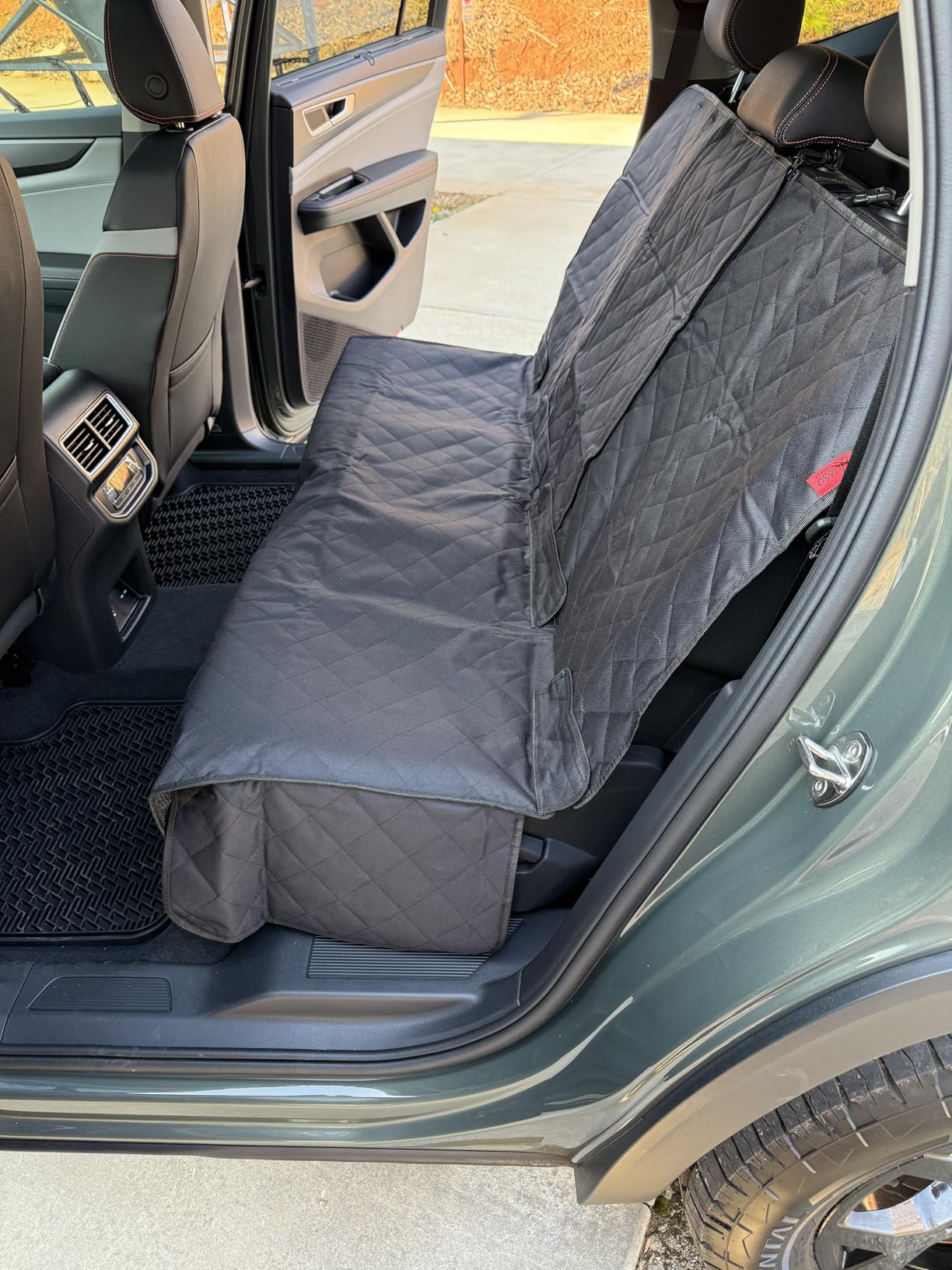 Lusso Gear Dog Car Seat Cover - Waterproof Non-Slip Car Back Seat Protector - Rear Car Seat Cover for Dogs - Universal Fit for Sedans Trucks SUVs - Scratchproof Backseat Car Cover - Machine Washable customer photo 2