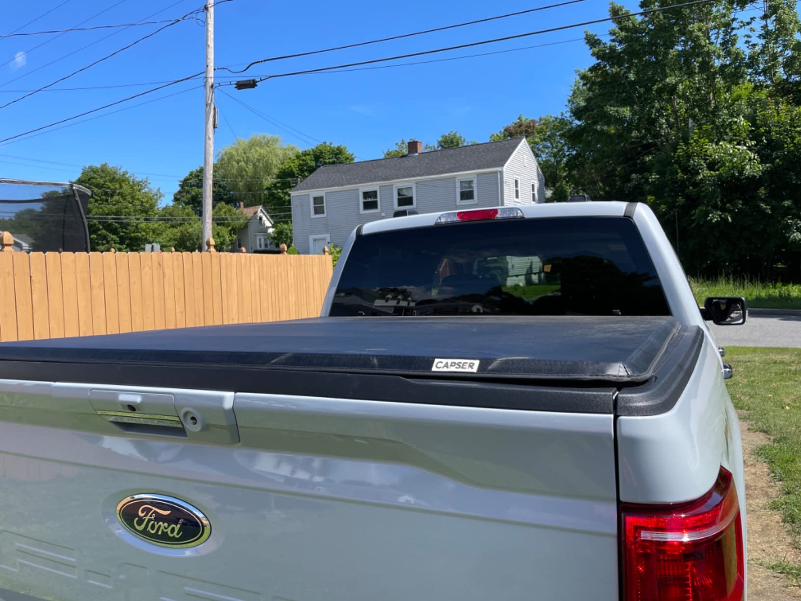 CAPSER F150 5.5FT Soft Tri Fold Tonneau Cover Compatible with 2015-2026 Ford F150 67Inch Truck Bed(incl.F150 Lightning) customer photo 2
