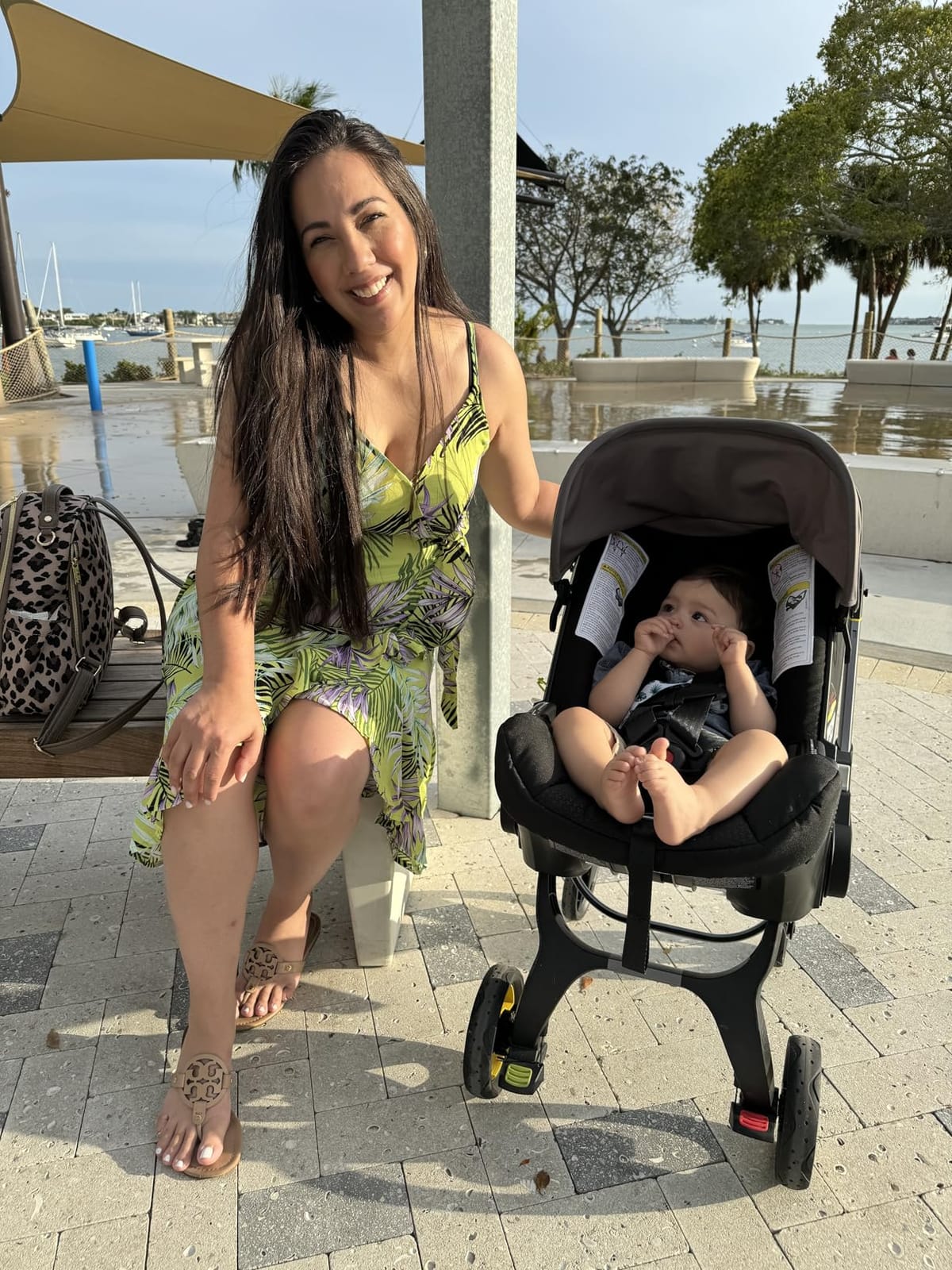 Doona Car Seat & Stroller, Desert Green - All-in-One Travel System customer photo 2