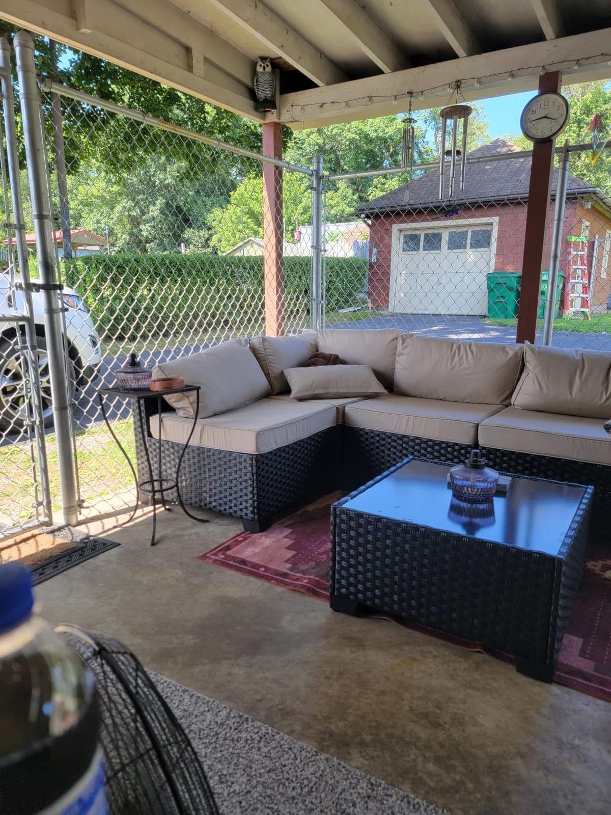 Rattaner Patio Sectional 6 Pieces All-Weather Wicker Patio Furniture Set Outdoor Sectional with Glass Table Non-Slip Cushions and Waterproof Cover, Khaki customer photo 1