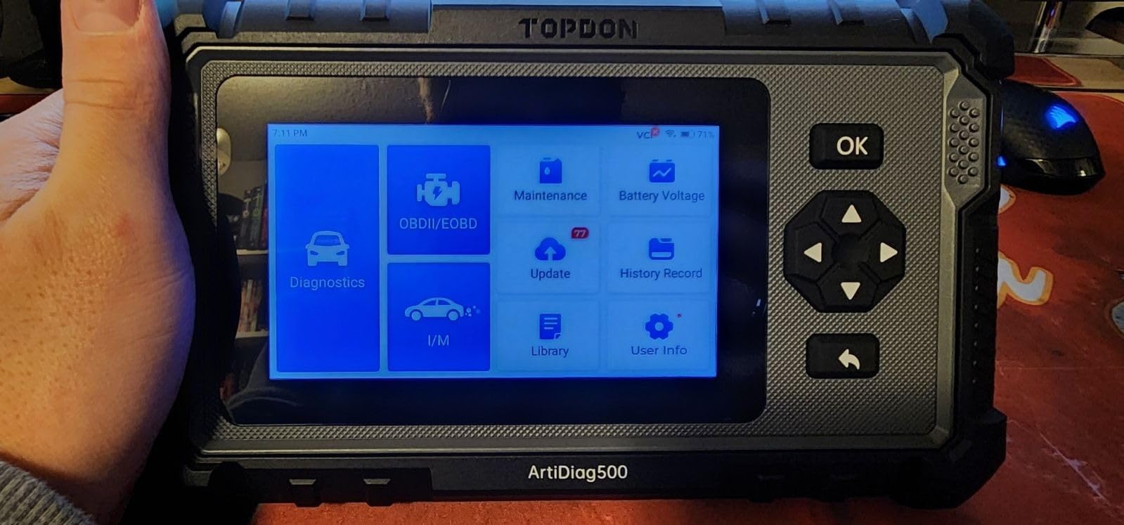 TOPDON AD500 OBD2 Scanner Car Diagnostic Tool, Engine ABS SRS Transmission customer photo 1