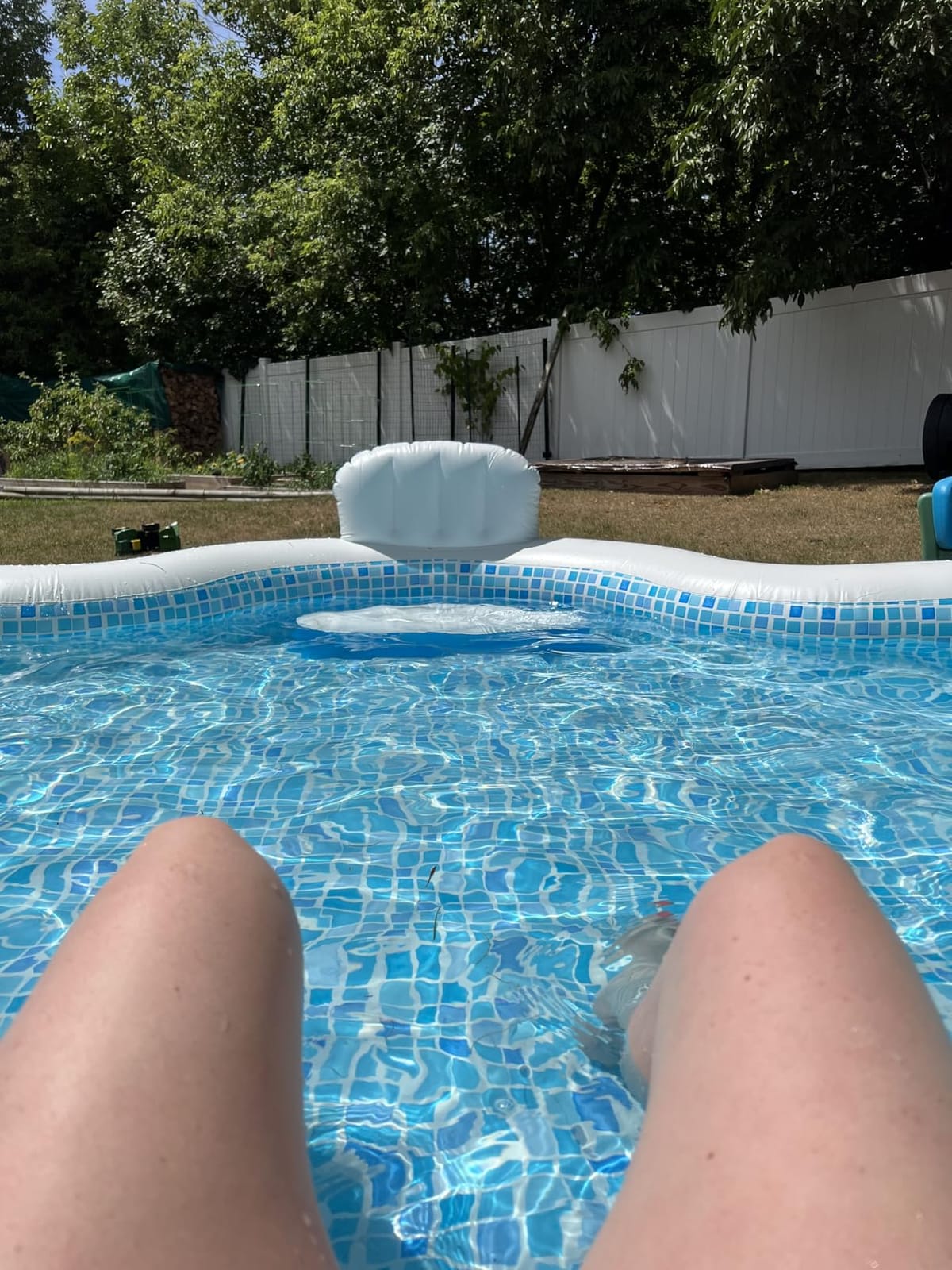 Members Mark Elegant Family Pool 10 Feet Long 2 Inflatable Seats with Backrests. New Version customer photo 1