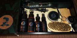 Beard Straightener Grooming Kit for Men,w/2Pack Oil,Balm,Comb,Scissor,Brush customer photo 2