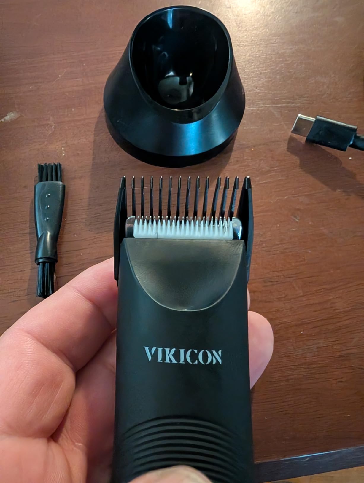 VIKICON Manscape Trimmer for Men, No Nicks Electric Body/Ball/Pubic Shaver customer photo 1