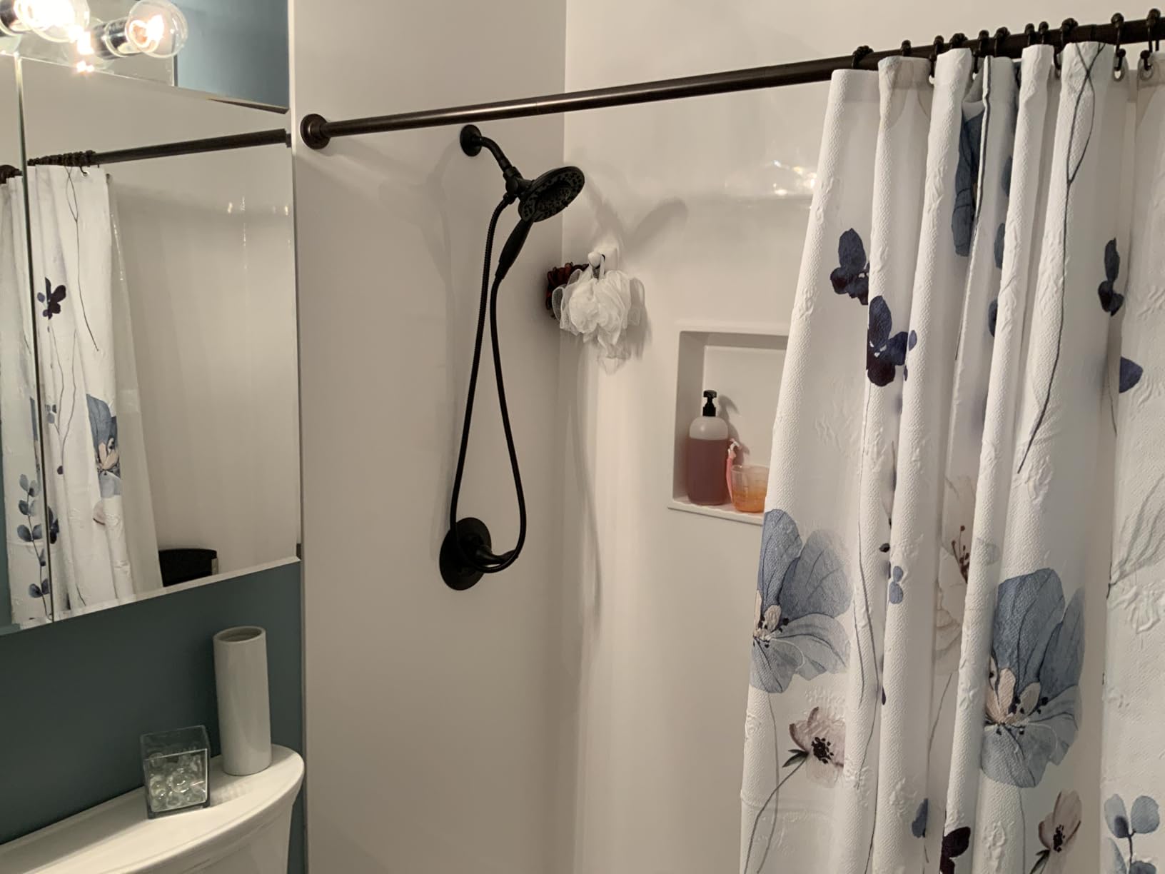 Delta Arvo 14 Series Brushed Nickel Shower Faucet Set with In2ition 2-in-1 Dual Shower Head with HandHeld Spray Combo, Valve Trim Kit, SpotShield Stainless 142840-SP-I (Valve Included) customer photo 2