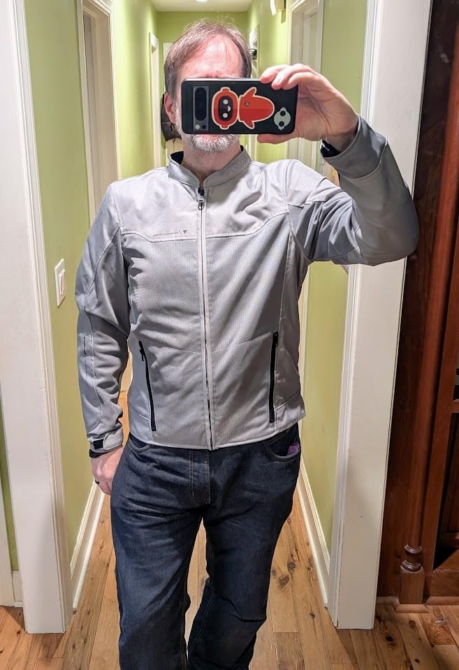 SHIMA OPENAIR Motorbike Jacket for Men - Lightweight Breathable Summer Mesh Mens City Biker Jacket customer photo 1