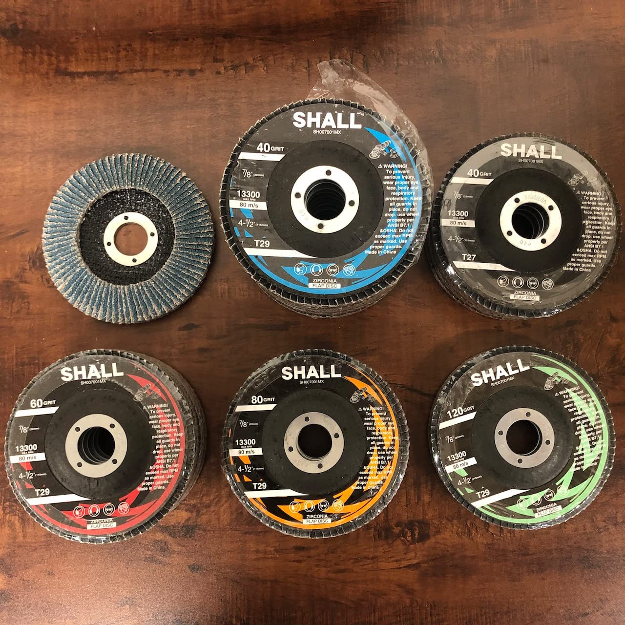 SHALL 24-Pack Flap Disc, 4-1/2