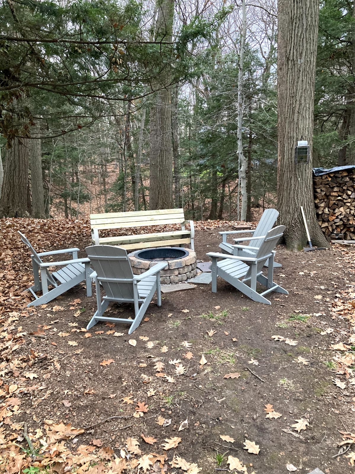 Flash Furniture Charlestown Poly Resin Adirondack Chair - Gray - All Weather - Indoor/Outdoor - Set of 2 customer photo 2