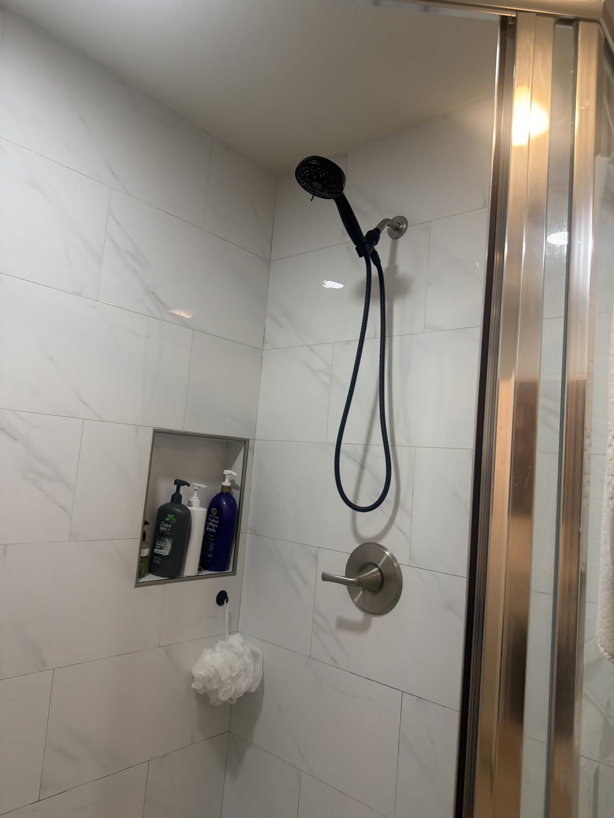 JDO High‑Pressure 6‑Setting Handheld Shower Head, 4.7 Inch Chrome Premium customer photo 2