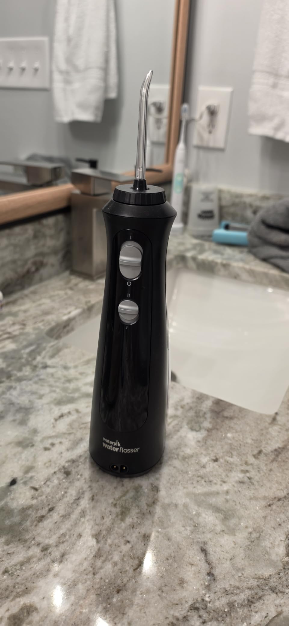Waterpik Cordless Pearl Portable Water Flosser, Rechargeable, Black customer photo 2
