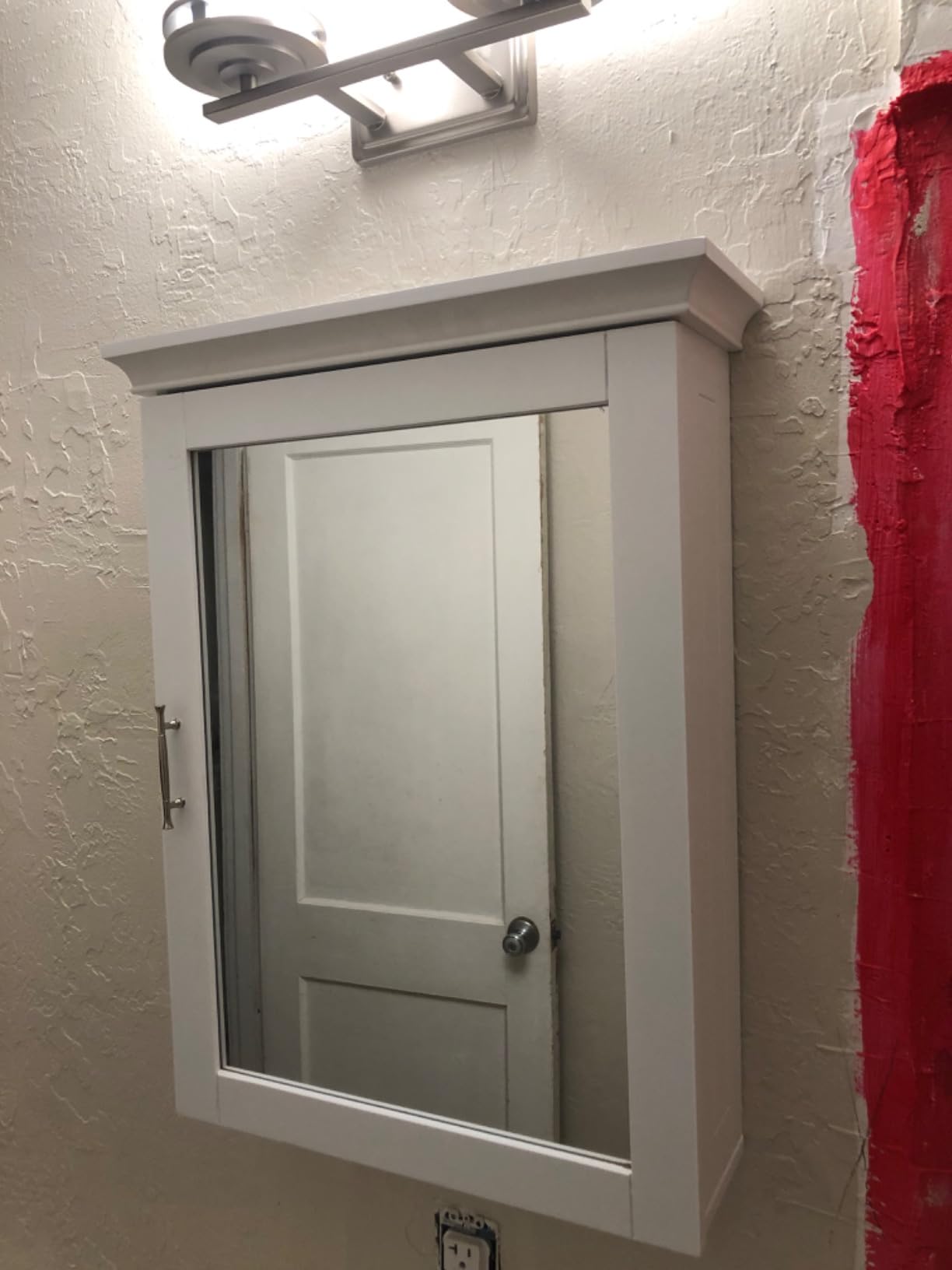 RiverRidge Somerset Bathroom Wall Mount Medicine Cabinet with Mirror, White customer photo 1