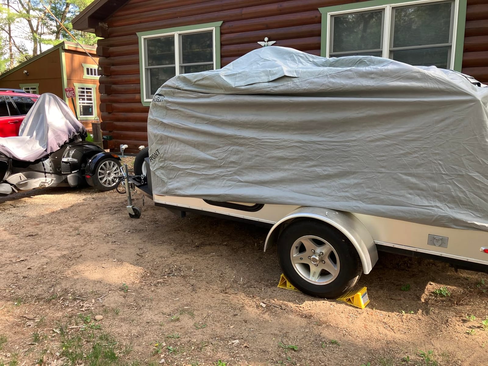Class C RV Cover 29' ~ 32', Upgraded 9-Layers Top Motorhome Cover, Heavy Duty Anti-UV Camper Cover Windproof Ripstop Class C Travel Trailer Cover for Winter Snow Protection customer photo 2