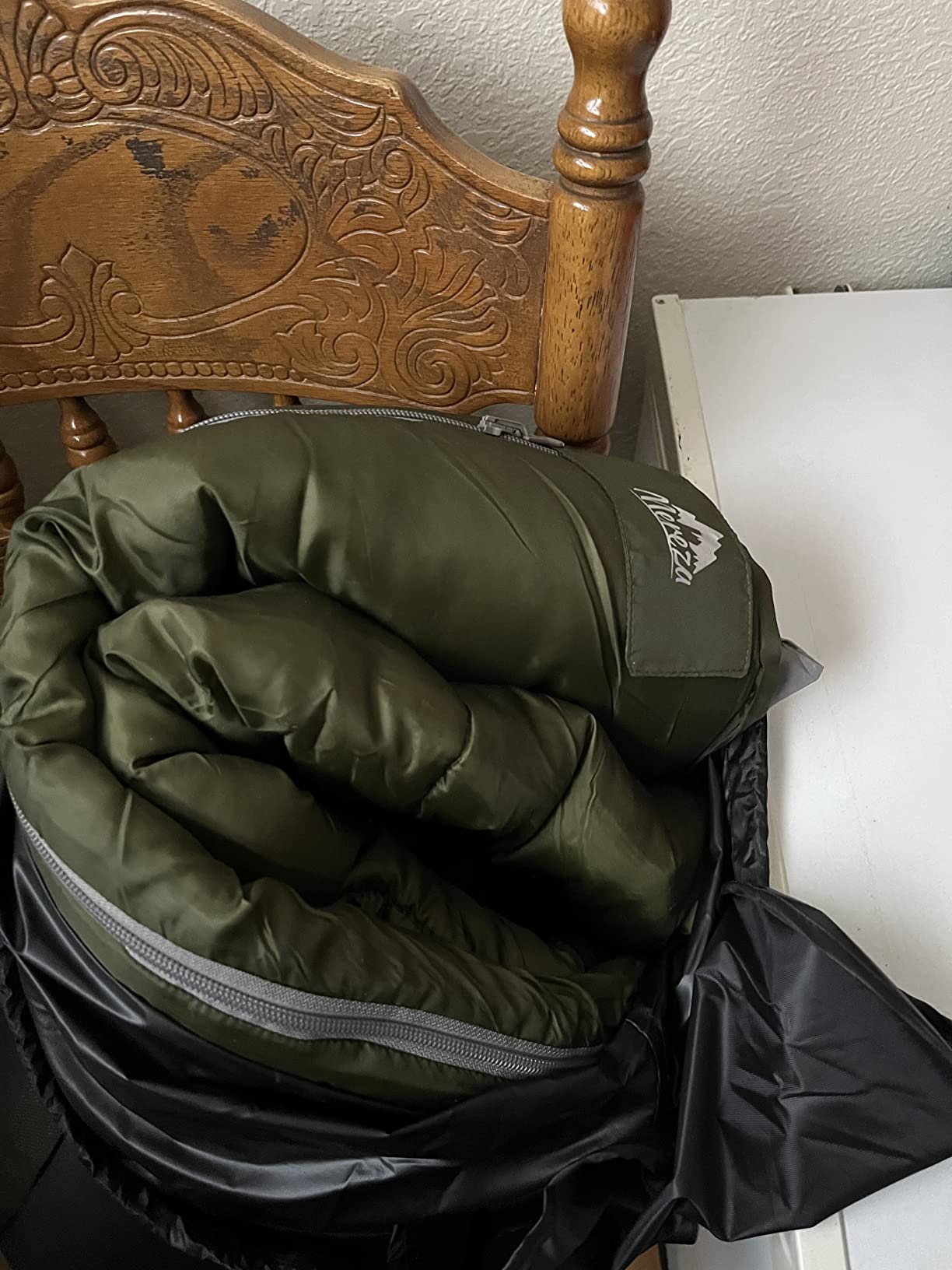 MEREZA 0 Degree Winter Sleeping Bag for Adults Kids with Pillow, Cold Weather Sleeping Bag for 4 Season Camping Hiking Backpacking Sleeping Bags for Big and Tall customer photo 2