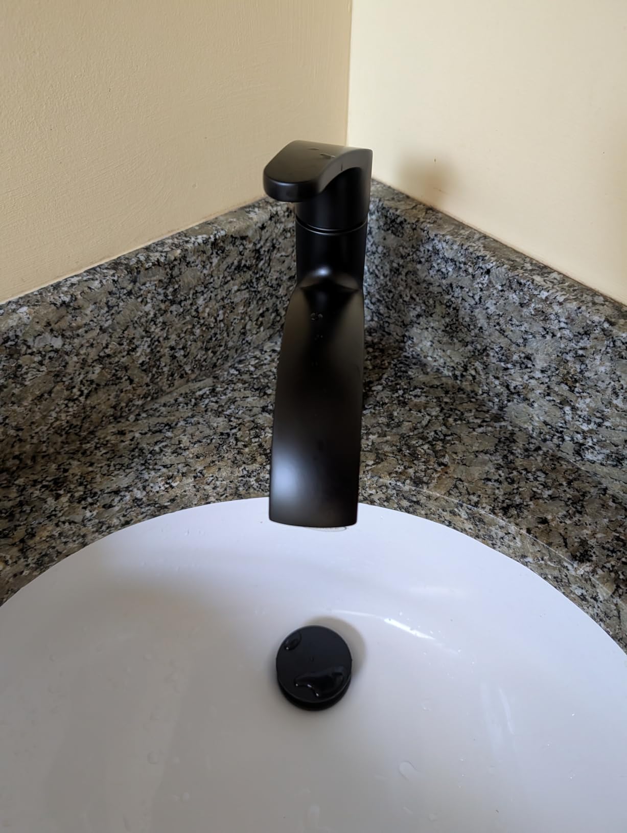 Moen Karis Spot Resist Brushed Nickel One-Handle Single Hole Bathroom Sink Faucet with Optional Deck Plate, 84346SRN customer photo 1