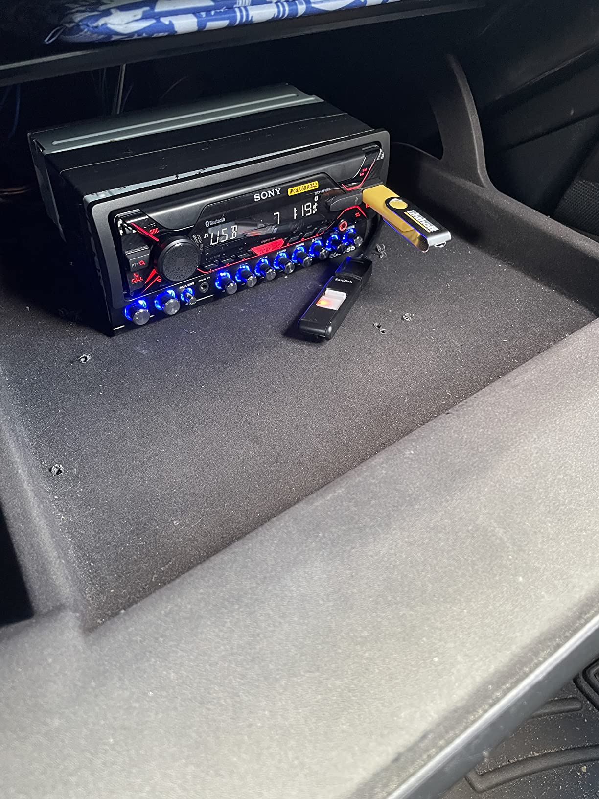 Sony DSX-A410BT Single Din Bluetooth Front USB AUX Car Stereo Digital Media Receiver (No CD Player) customer photo 2