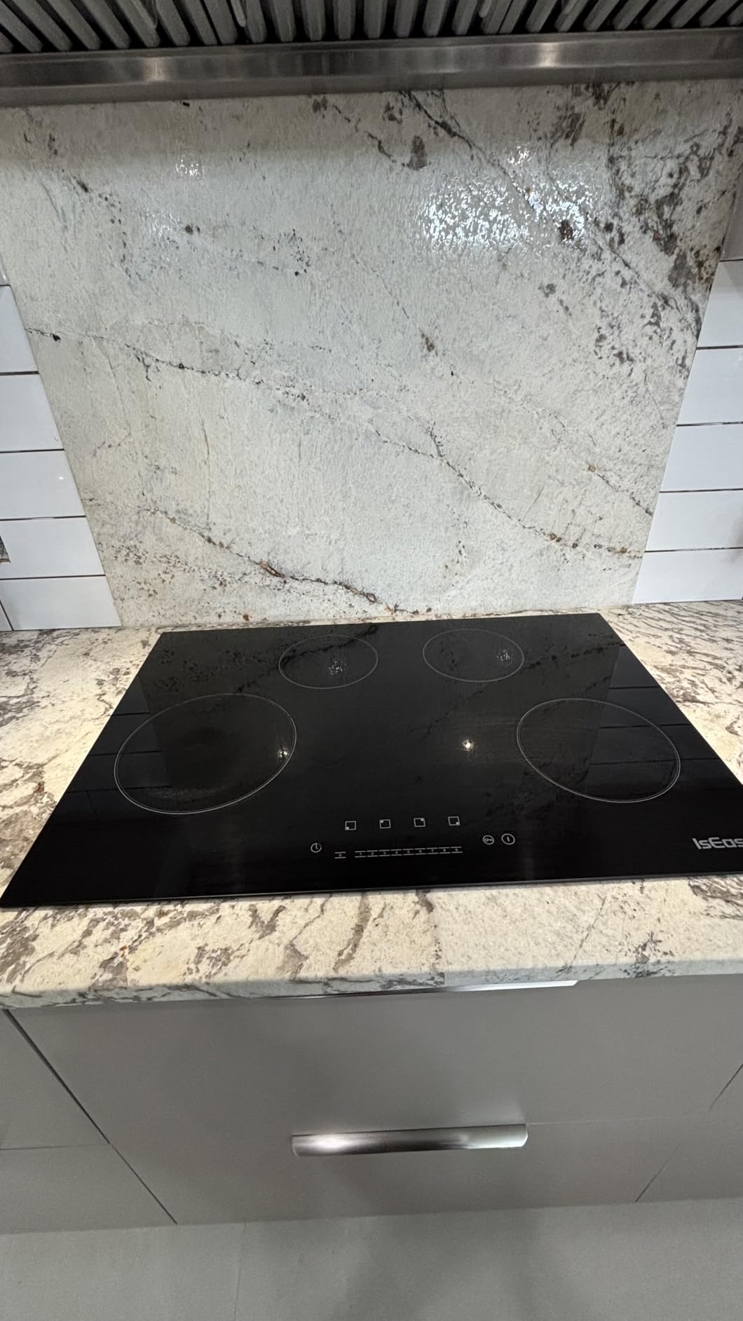 Electric Cooktop 30 inch Ceramic Stove 4 Burners 6700W Built-in Stove Top Electric Hot Plate Satin Glass cooktop in Black Touch Sensor Control/Timer/Child Safety Lock/9 Power Levelsr/220-240V customer photo 1