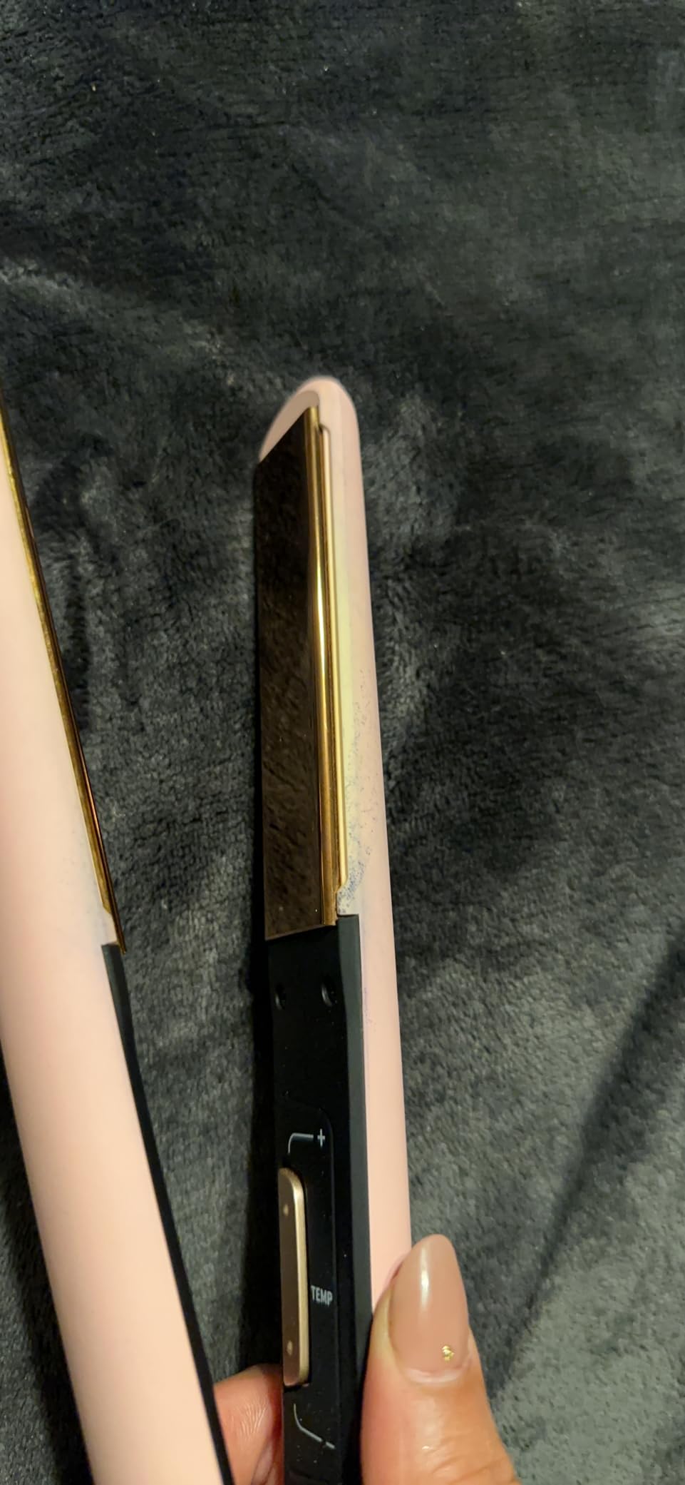 TYMO Flat Iron Hair Straightener and Curler 2 in 1 with 10s Fast Heating, 1 Inch Professional Titanium Straightening Curling Iron with 32 Adjustable Temp and Automatic Shut Off, Light Pink customer photo 1