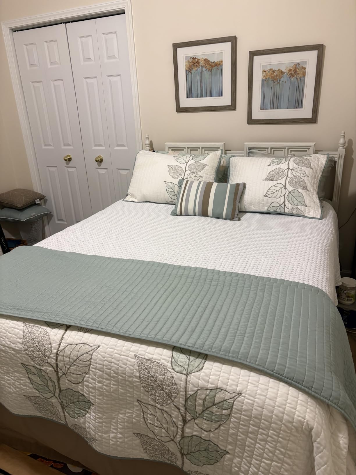 Utopia Bedding 100% Cotton Waffle Blanket Queen Size Cool Grey, 90x90 Inch customer photo 1