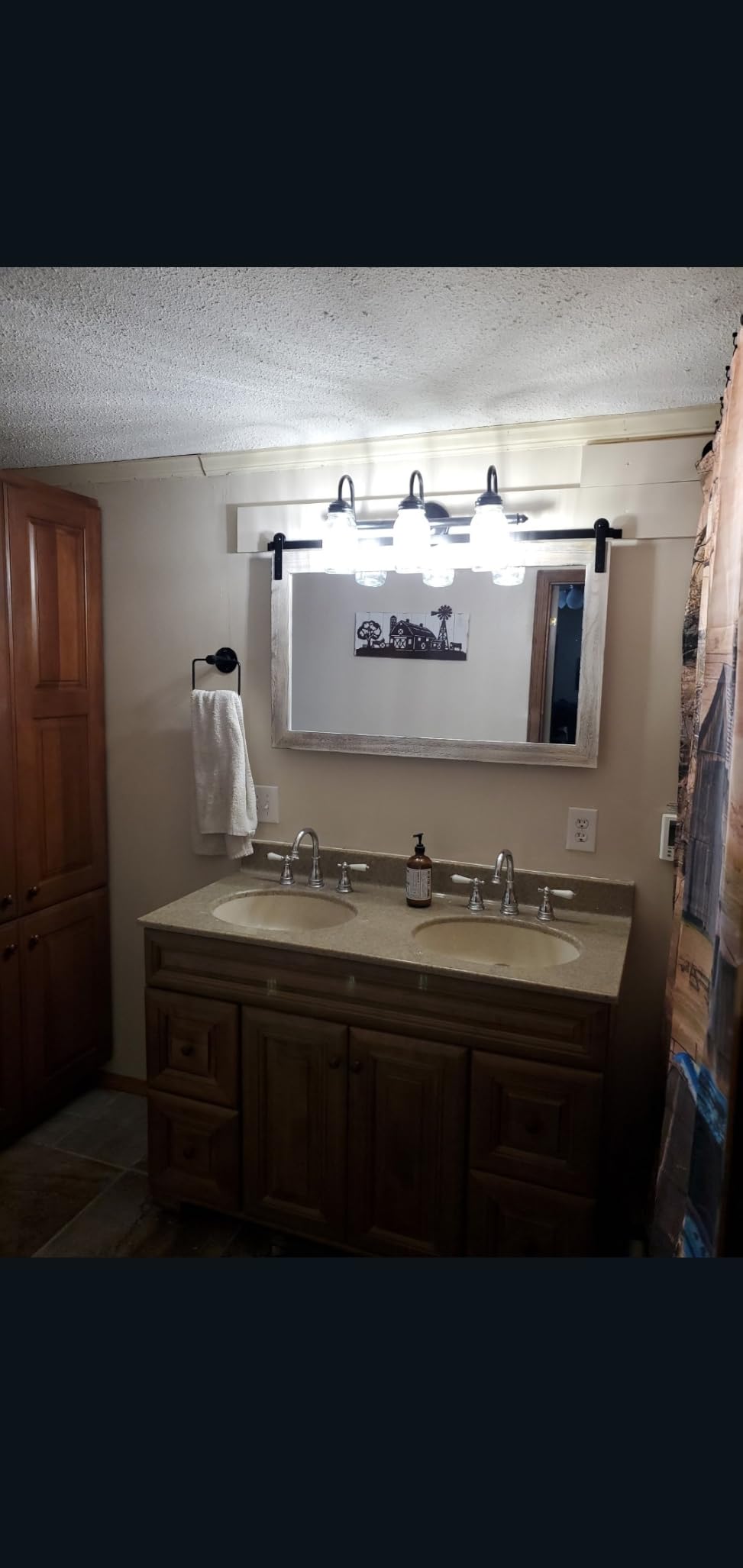 COGOOD Farmhouse Barn Door Mirror - 41