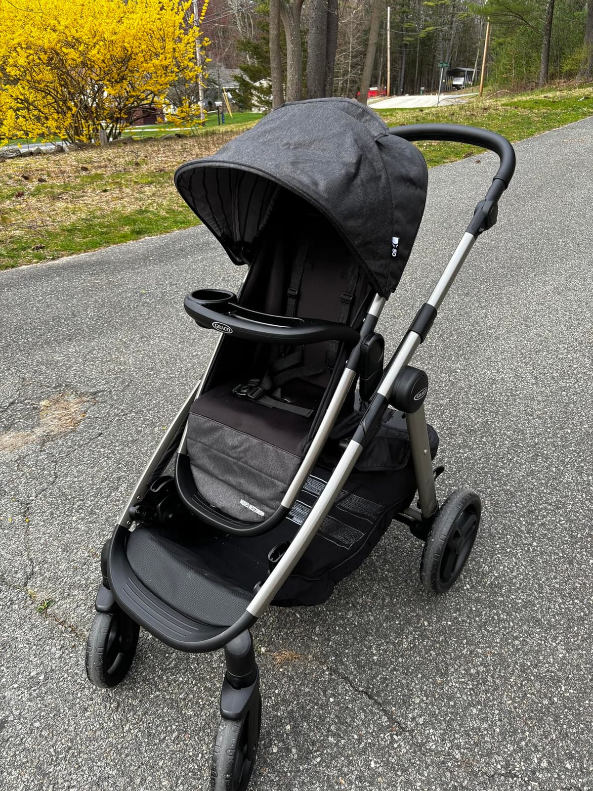 Graco Modes Nest2Grow Baby Stroller, Slide2Me Adjustable Seat, 4 Modes of Use from Infant Car Seat Carrier to a Double Stroller (both sold separately), Maison customer photo 1