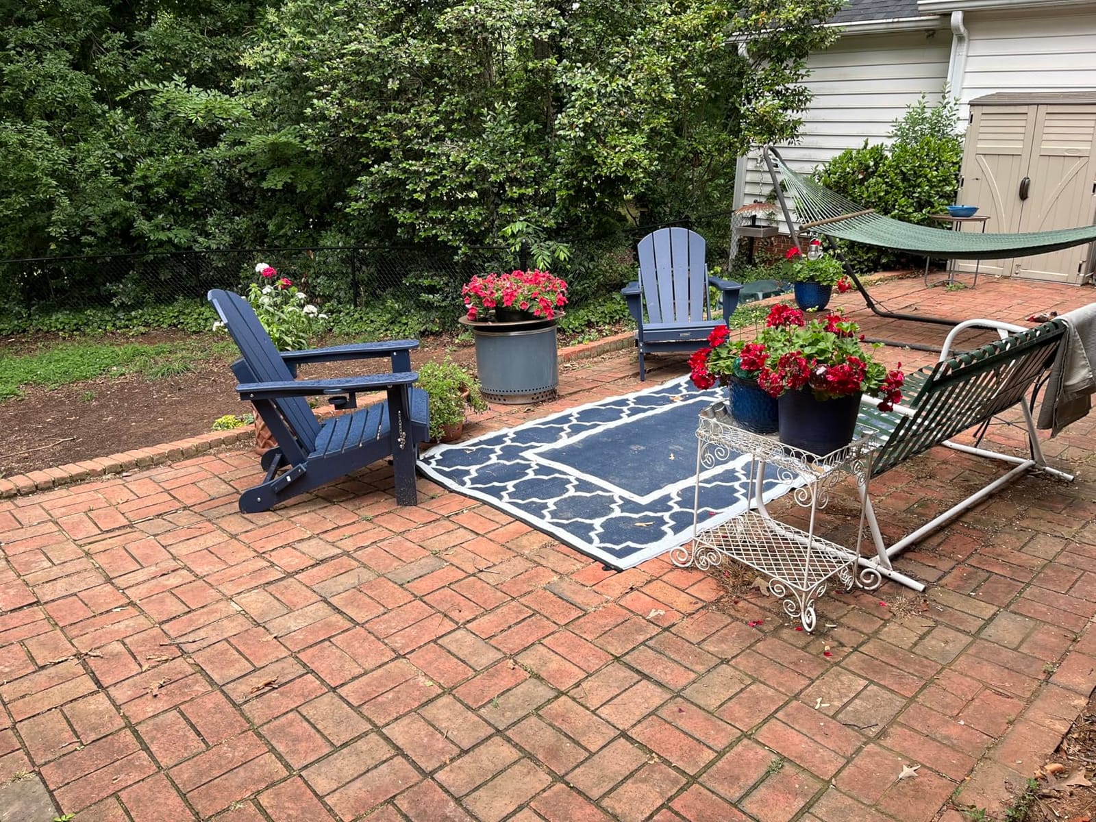 MUCHENGHY Folding Adirondack Chairs Patio Chairs Outdoor Adirondack Chair Weather Resistant Chair for Patio, Outside, Deck, Backyard, Fire Pit Chair, Campfire Chairs (Black) customer photo 1