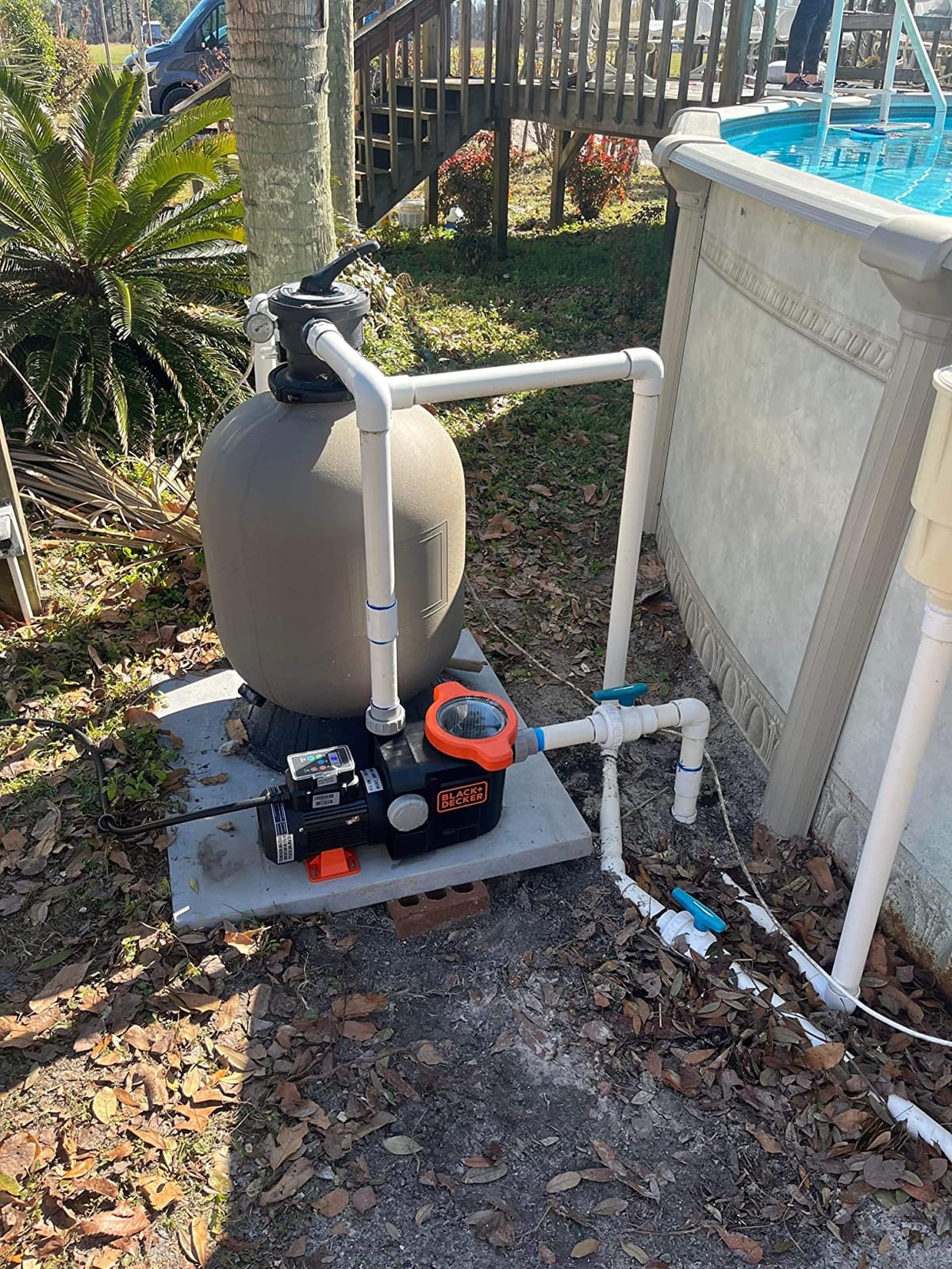 BLACK+DECKER 1.5 HP Variable Speed Above Ground Pool Pump – WiFi Enabled, Energy Star Certified customer photo 2