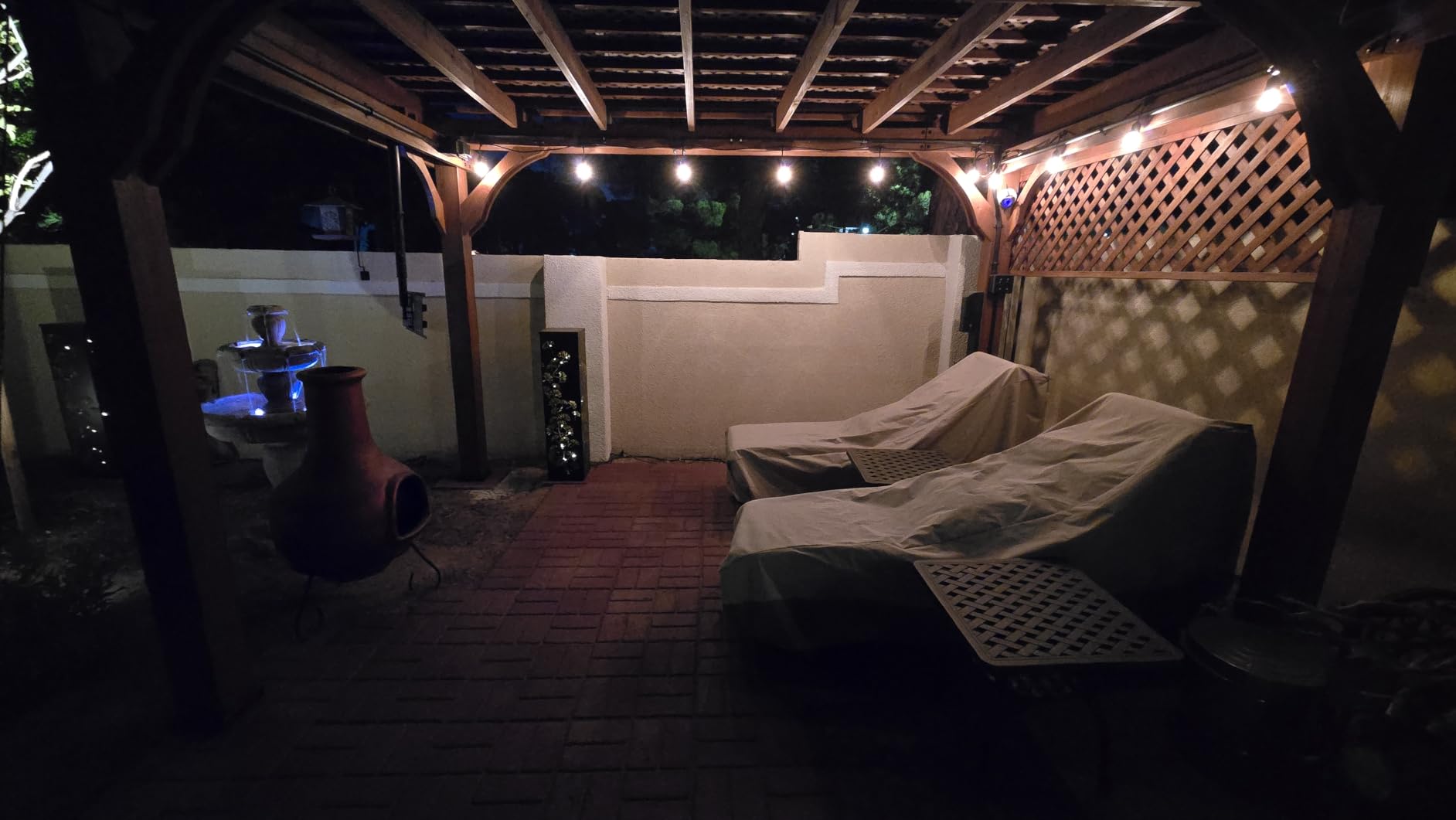 Backyard Discovery Beaumont 16' x 12' Traditional Cedar Wood Pergola Kit with Trellis Roof, All-Season Durability, High-Wind Rating, PowerPort, Shade for Outdoor Patio, Deck, Garden, and Entertaining customer photo 2