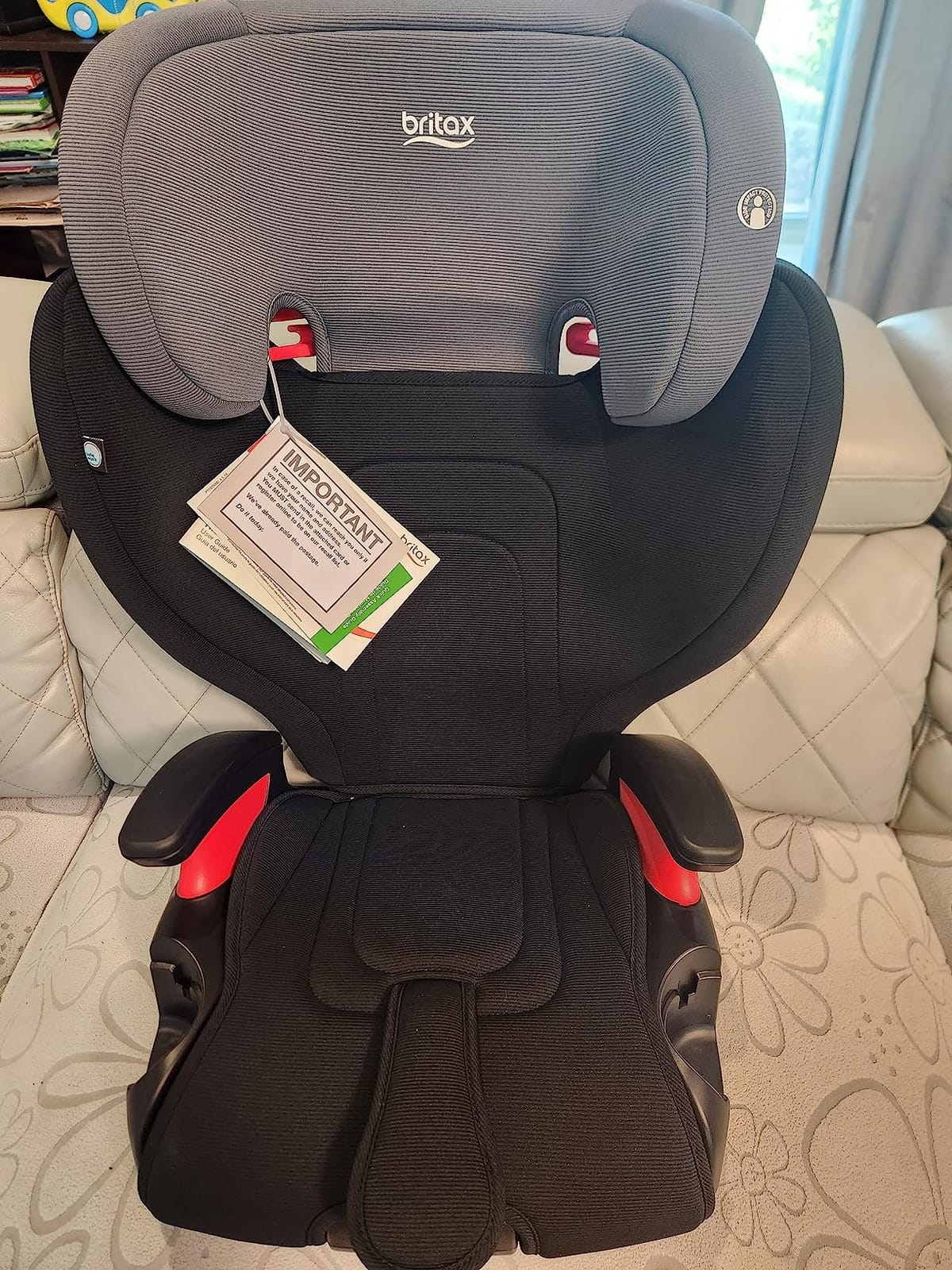 Britax Highpoint Backless Belt-Positioning Booster Seat, SafeWash Black Ombre customer photo 1
