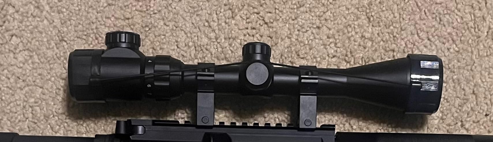CVLIFE 3-9x40 Rifle Scope, Red & Green Illuminated Optical Riflescope, 1 inch Tube Scope for Hunting with Mounts customer photo 2