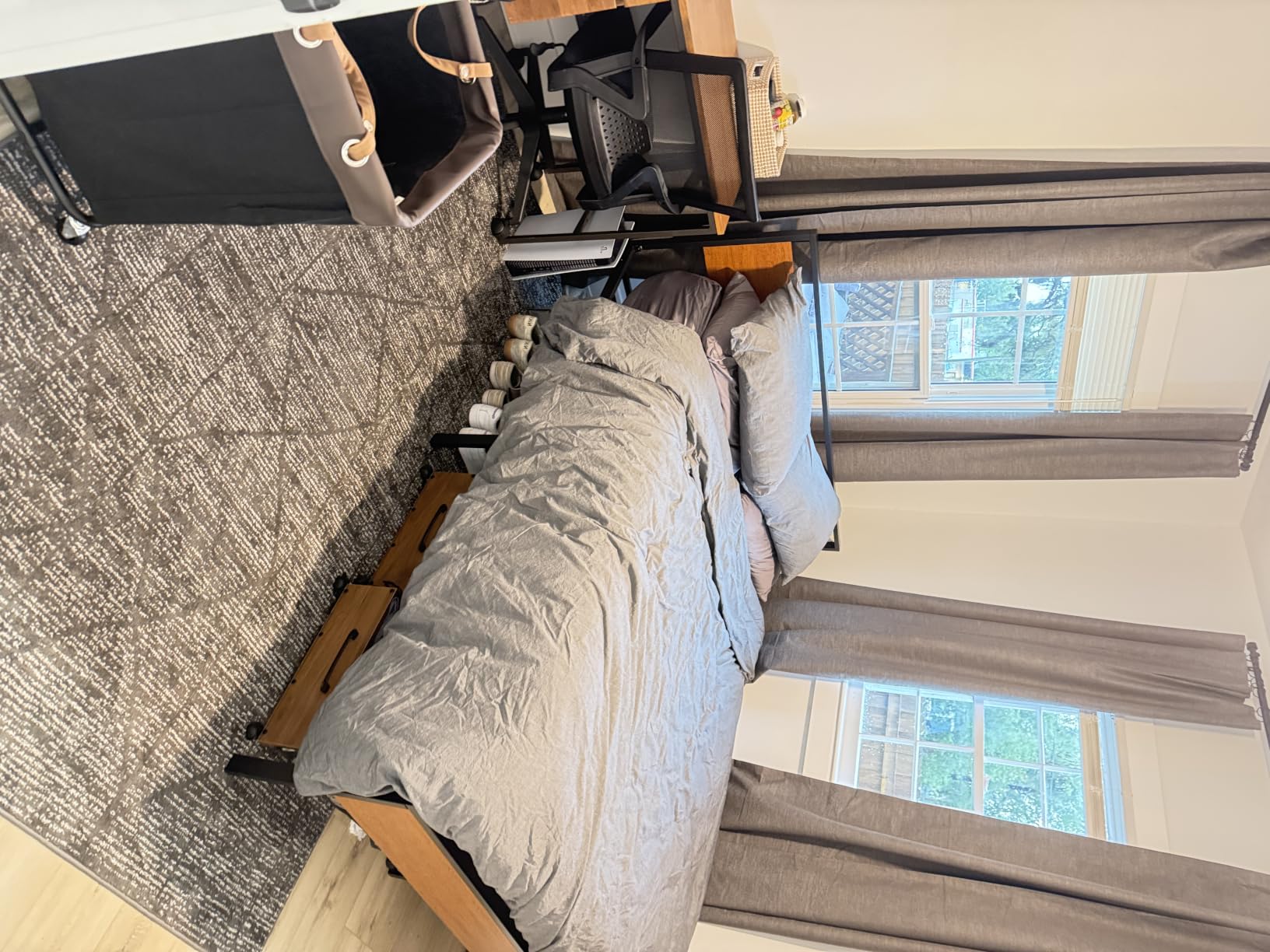 SHA CERLIN 14 Inch King Size Metal Platform Bed Frame with Wooden Headboard and Footboard, Mattress Foundation, No Box Spring Needed, Large Under Bed Storage, Mahogany customer photo 2