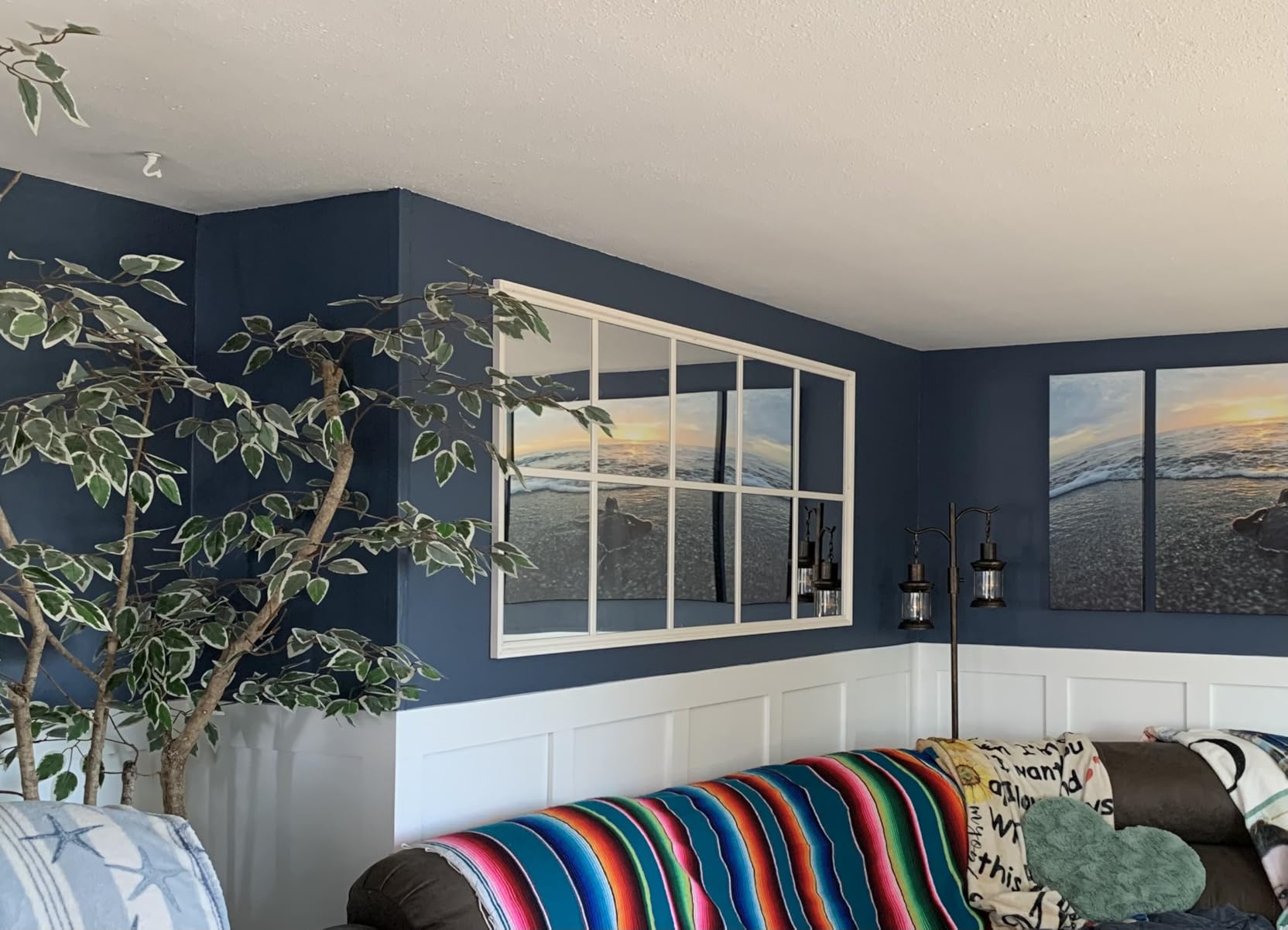 TRAHOME 32'' x 18'' Irregular Asymmetrical Wall Mirror customer photo 1