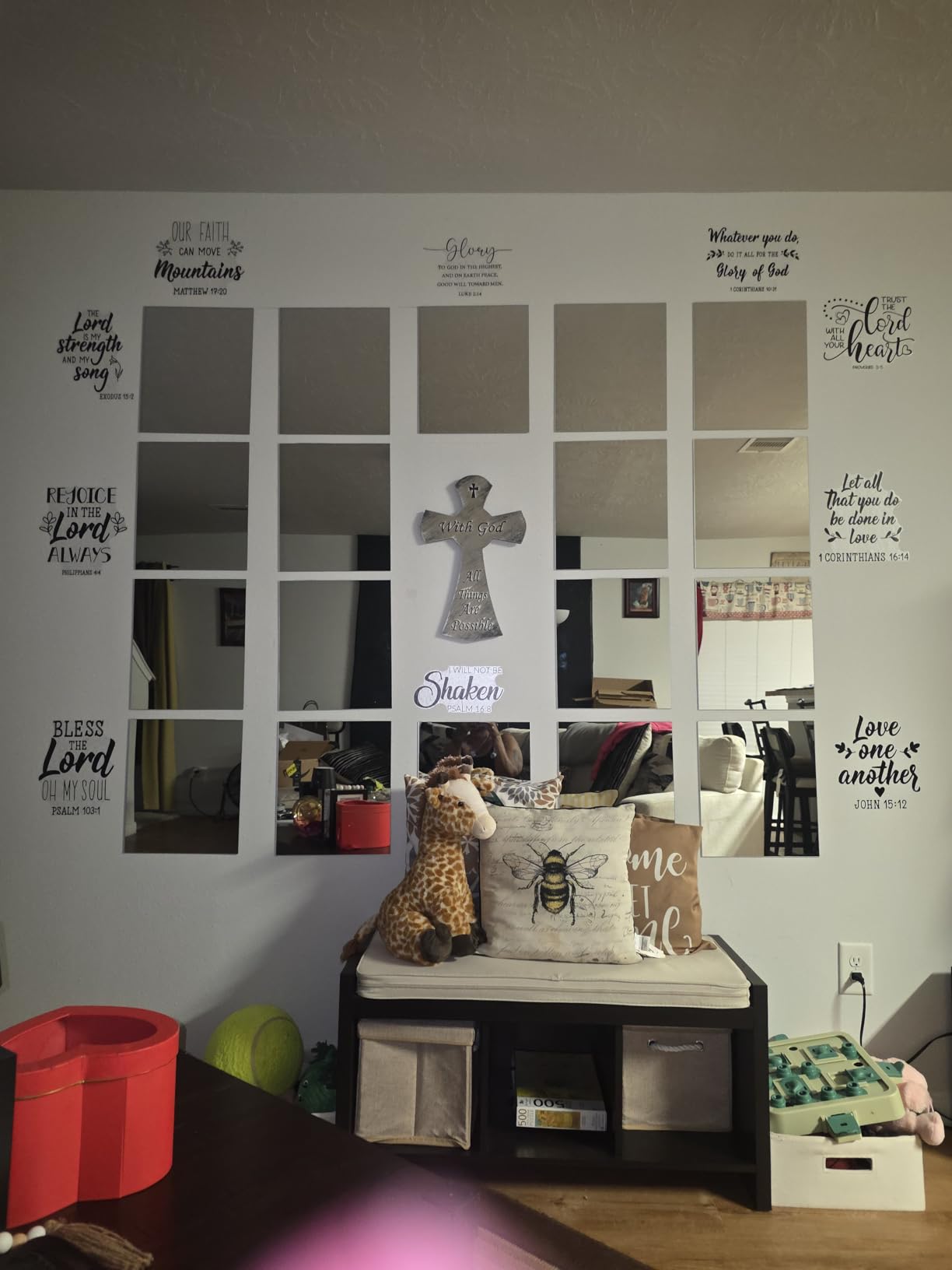TRAHOME 32'' x 18'' Irregular Asymmetrical Wall Mirror customer photo 2
