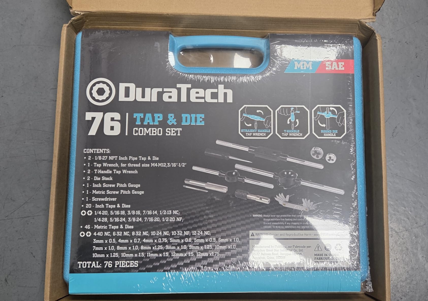 DURATECH 76-Piece Tap and Die Set customer photo 2