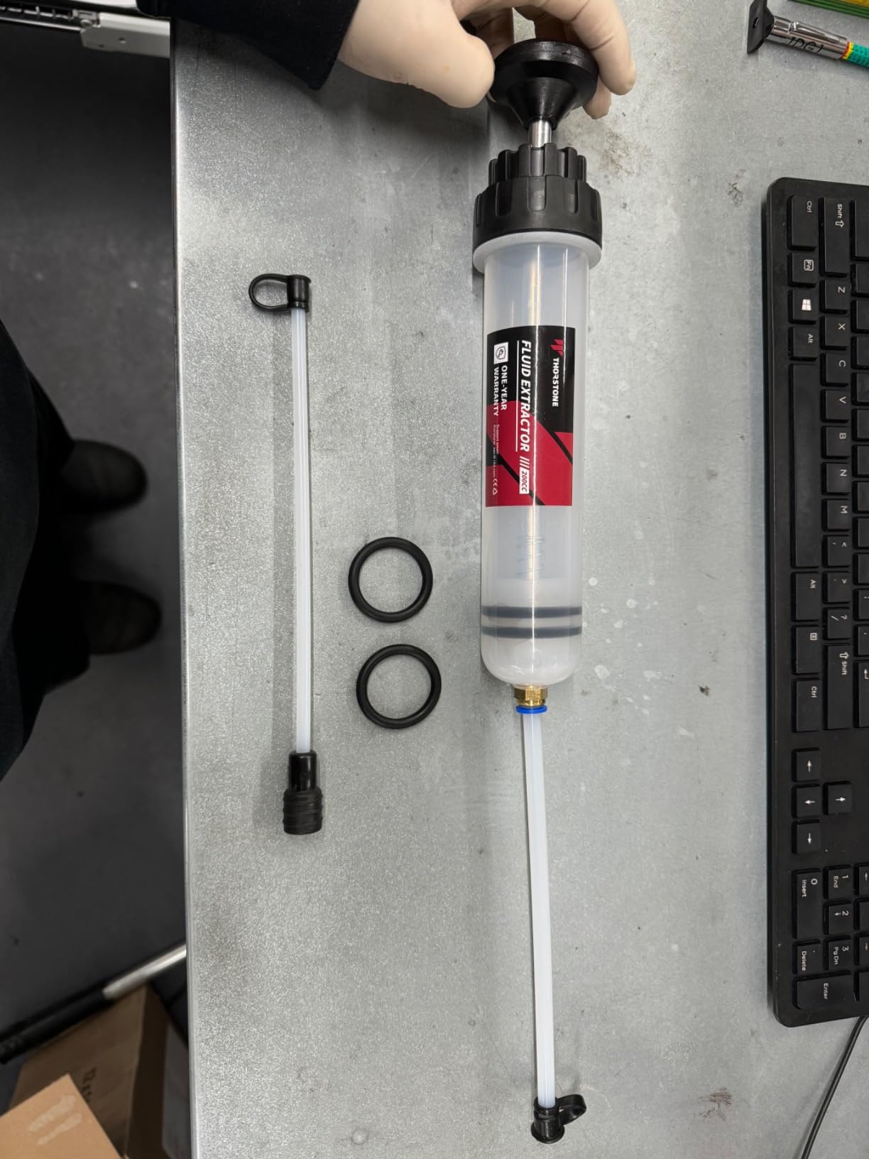 Thorstone 200cc Fluid Extractor Pump with 2pcs 22cm PVC Suction Tubes customer photo 2