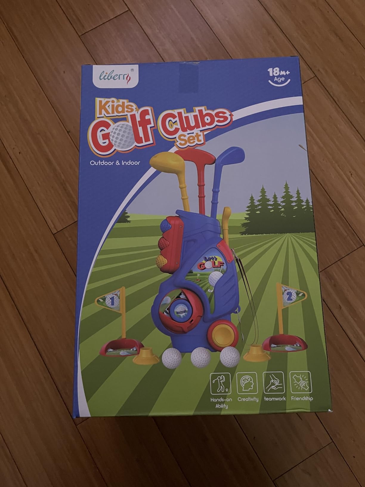 Liberry Toddler Golf Clubs Set Toy for 1 2 3 4 Years Old Boys Girls, Blue customer photo 2
