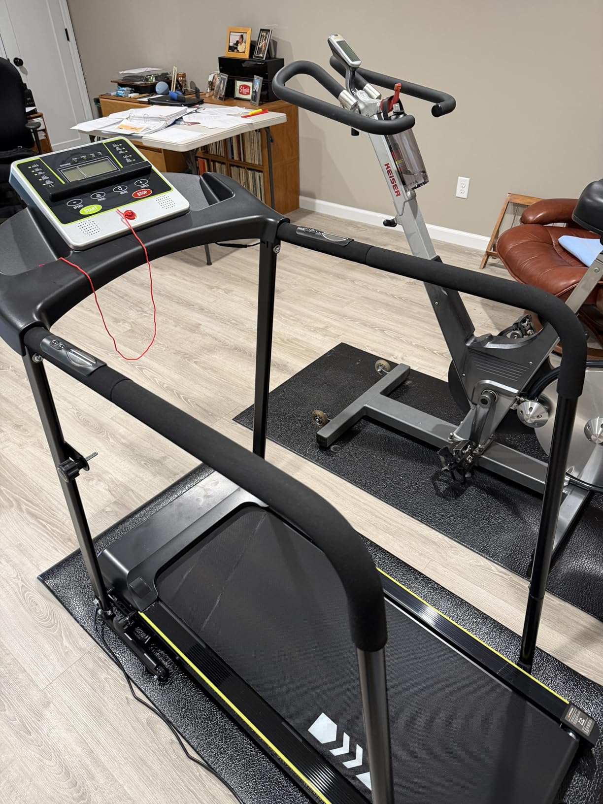 Redliro Walking Treadmill for Seniors with Long Handrails for Home customer photo 2