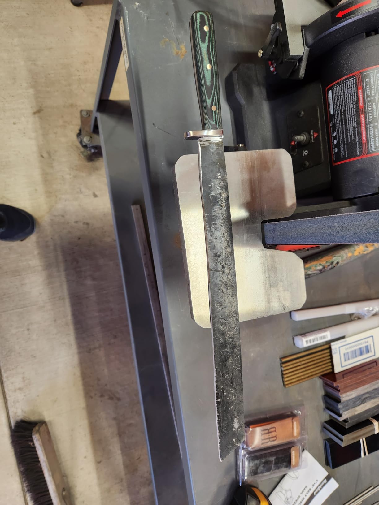 BUCKTOOL Dual Speed Belt Disc Sander for Metal,1x42