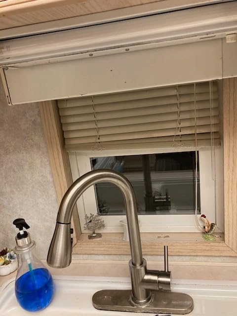 VFAUOSIT Commercial Kitchen Faucet with Pull Down Sprayer, Brushed Nickel customer photo 2