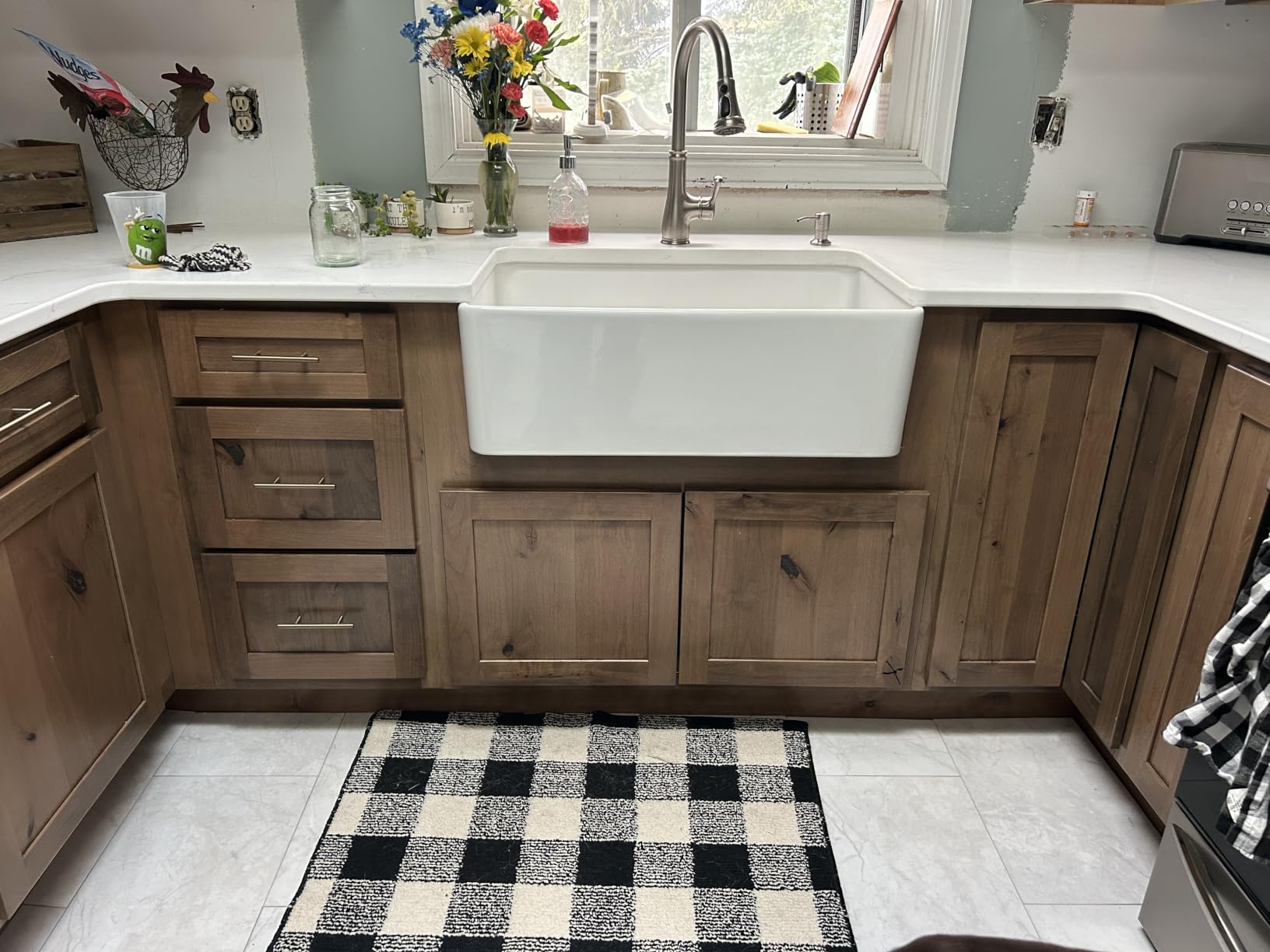 Miuara Farmhouse Sink 33 x 18 Inch White Fireclay Apron Front Kitchen Sink customer photo 1