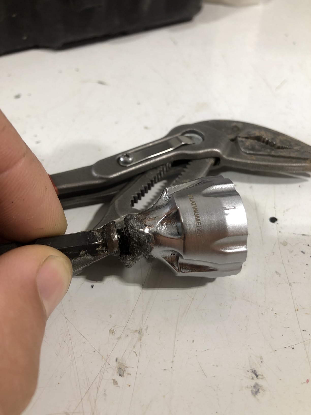 PLATINUMEDGE Deburring External Chamfer Tool with 3 Tungsten Carbide Blades,Quick Release 1/4