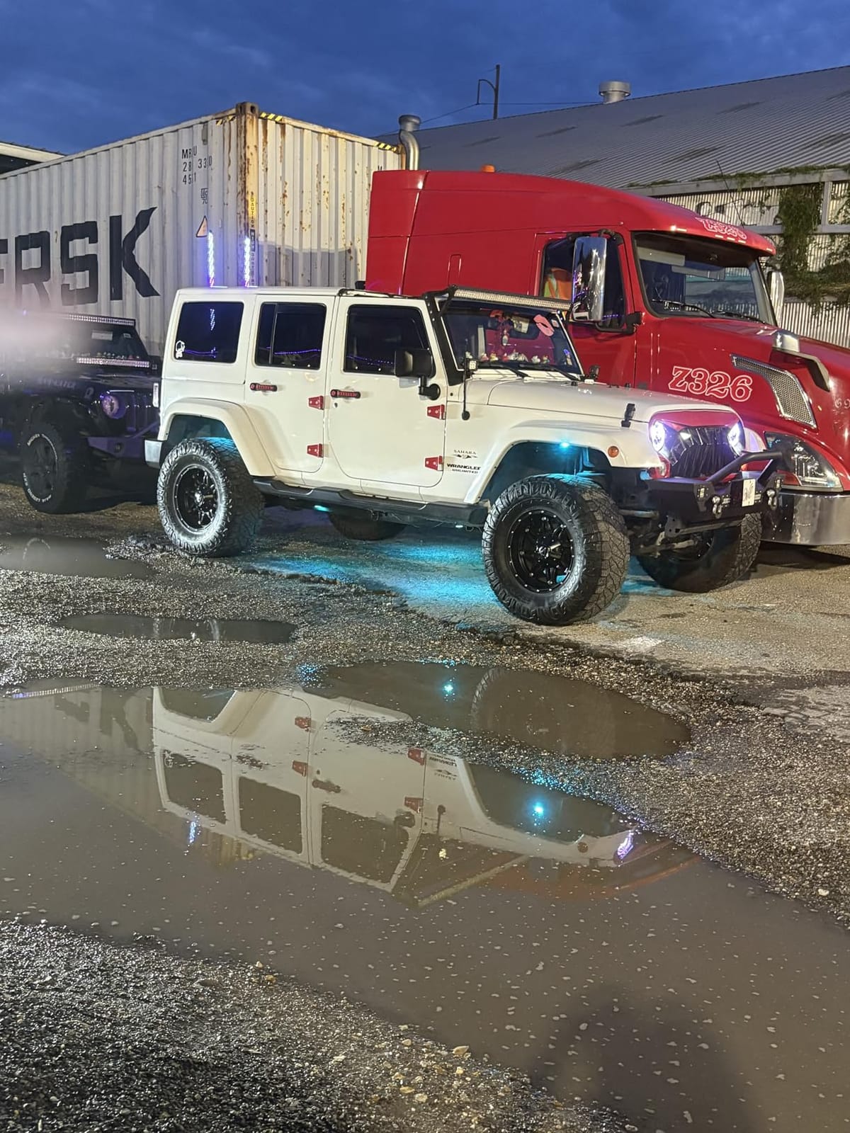 RGB LED Rock Lights Kit, 8 Pods Rock Light for Jeeps Truck Golf Cart ATV UTV RZR SUV Offroad Pickup, Waterproof Multicolor Underglow Kit with APP Remote Control Music Neon Vehicle Underbody Light 12V customer photo 2