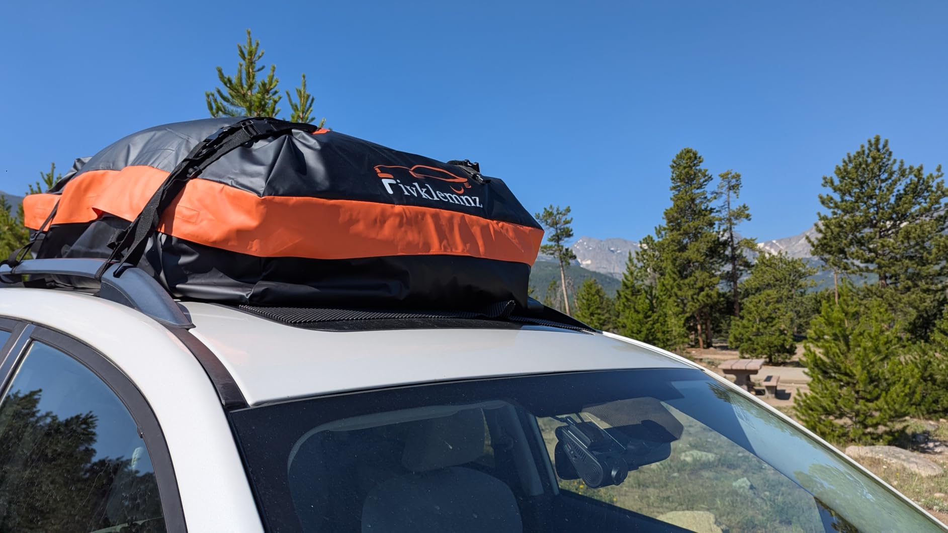 FIVKLEMNZ 21 Cubic Rooftop Cargo Carrier Waterproof Soft Car Roof Bag customer photo 1