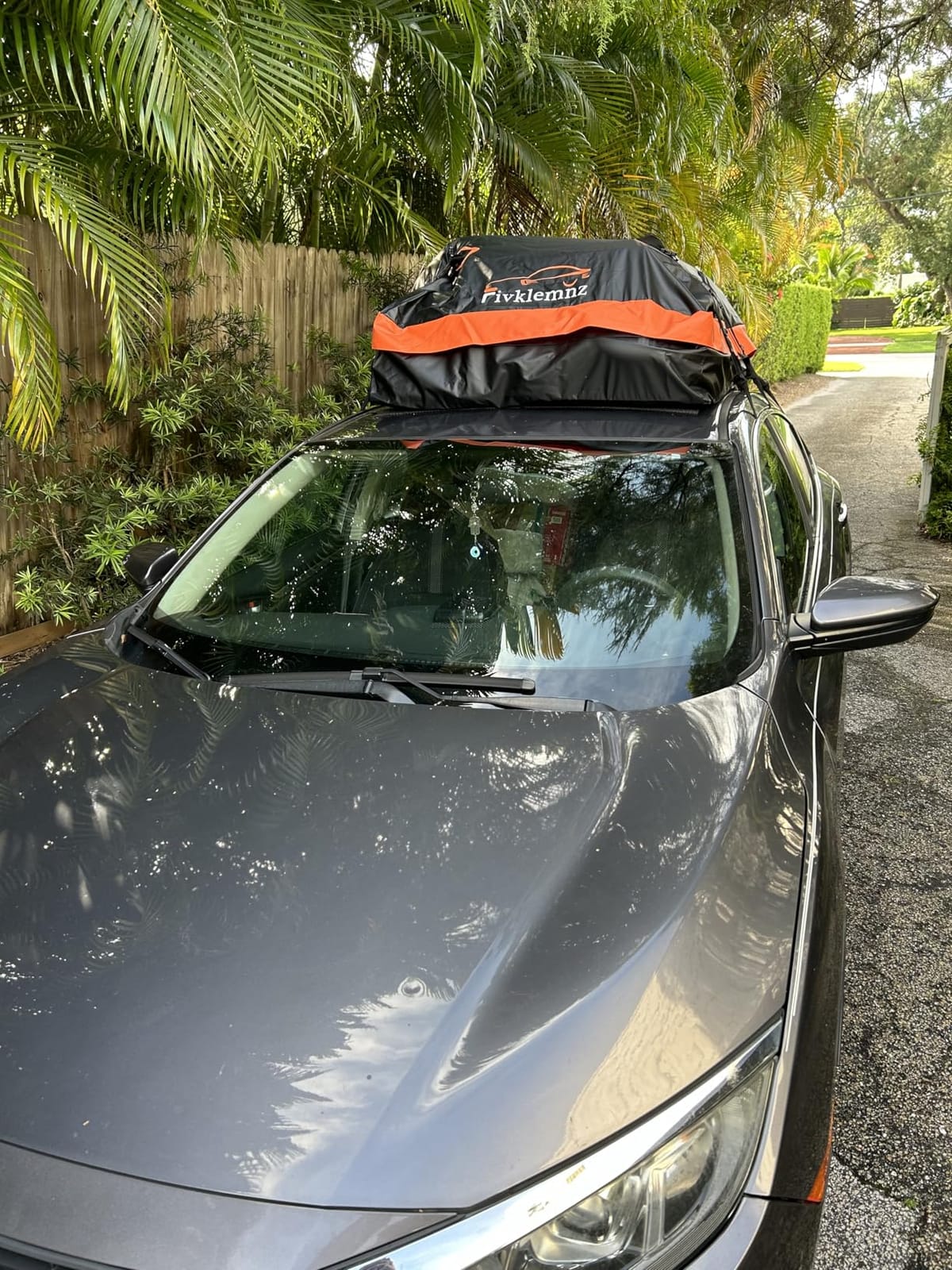 FIVKLEMNZ 21 Cubic Rooftop Cargo Carrier Waterproof Soft Car Roof Bag customer photo 2