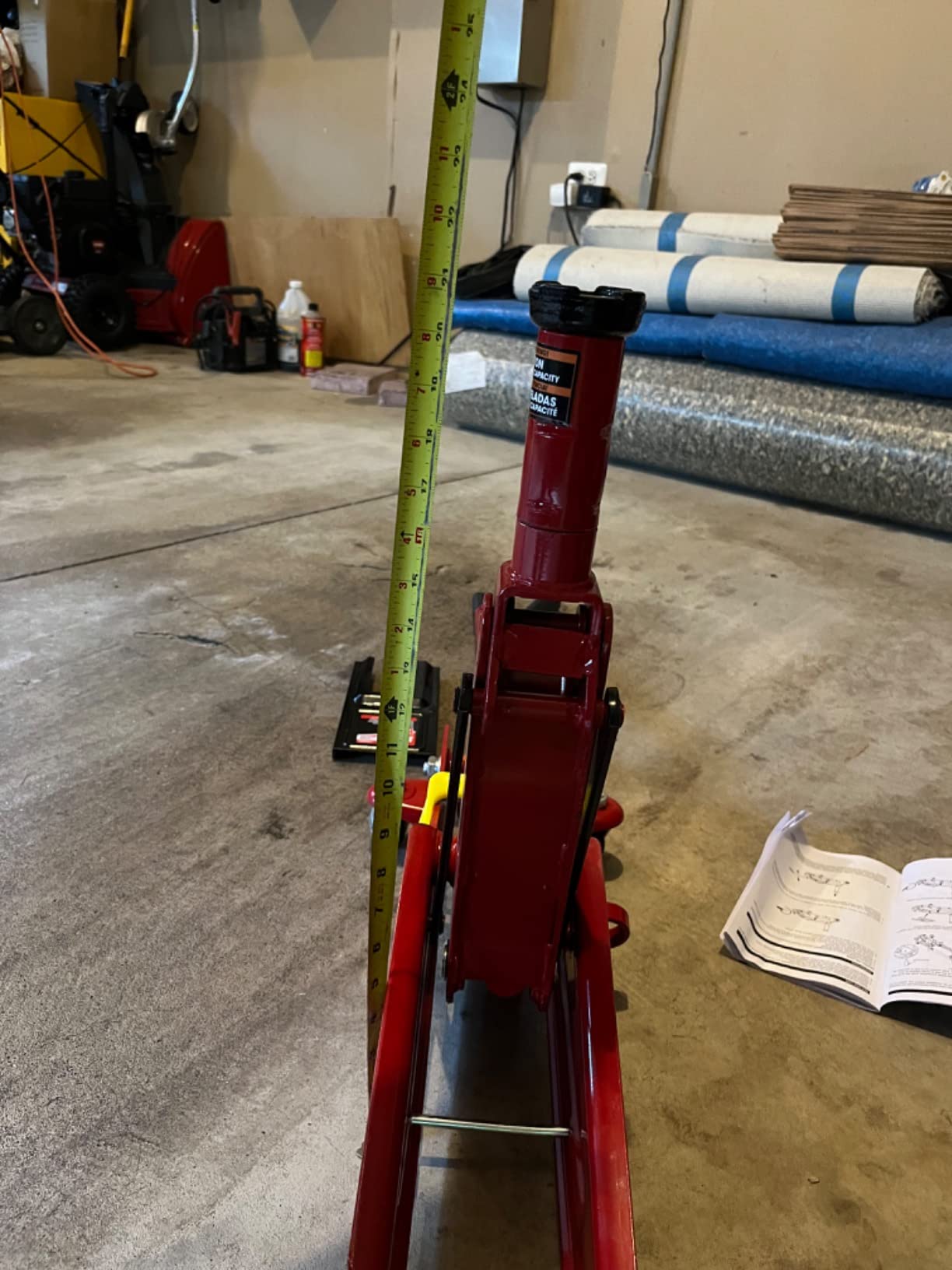 Big RED AT83006UR Torin Hydraulic Trolley Service/Floor Jack with Extra Saddle (Fits: SUVs and Extended Height Trucks), 3 Ton (6,000 lb), Blue/Silver customer photo 1
