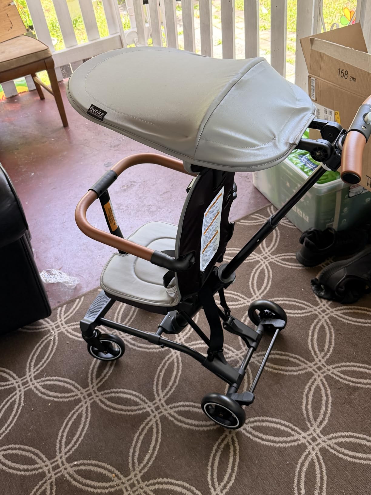 Evolur Cruise Rider Stroller with Canopy, Lightweight Umbrella Stroller with Compact Fold, Easy to Carry Travel Stroller - Noir Black customer photo 1